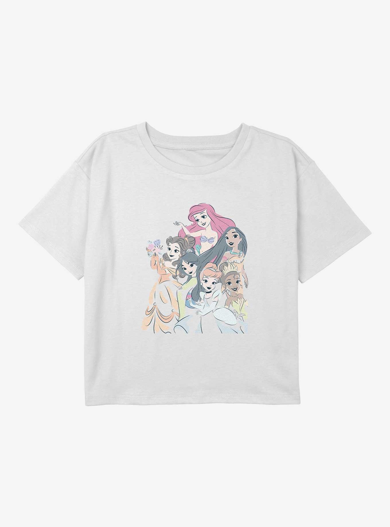 Disney Princesses Oversized Princess Group Youth Girls Boxy T-Shirt, , hi-res