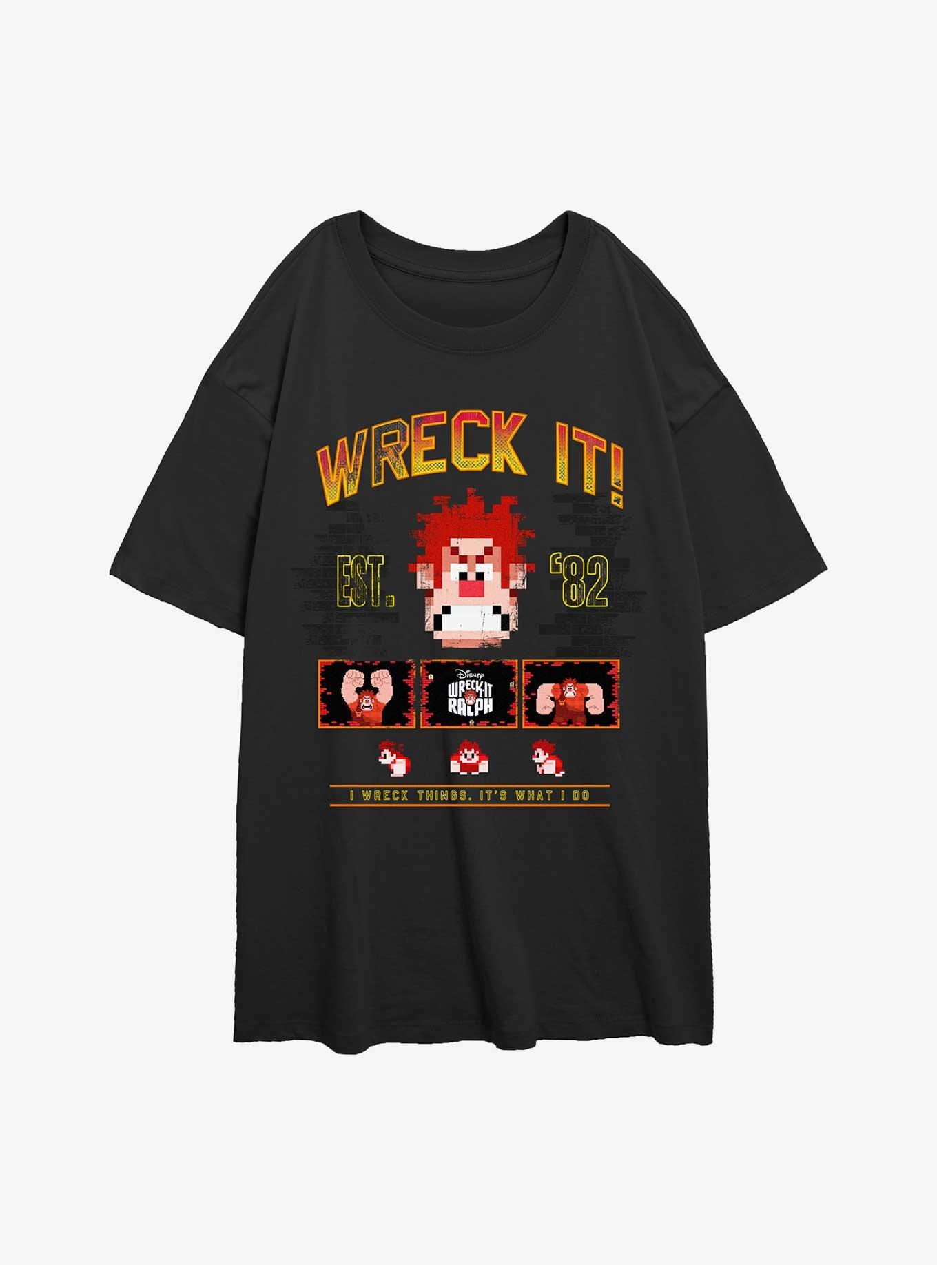 Disney Wreck It Ralph I Wreck Thigns It's What I Do Womens Oversized T-Shirt, , hi-res