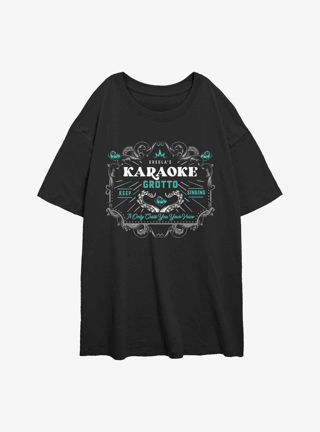 Disney Villains Ursulas Karaoke Grotto Only Costs You Your Voice Womens Oversized T-Shirt, , hi-res