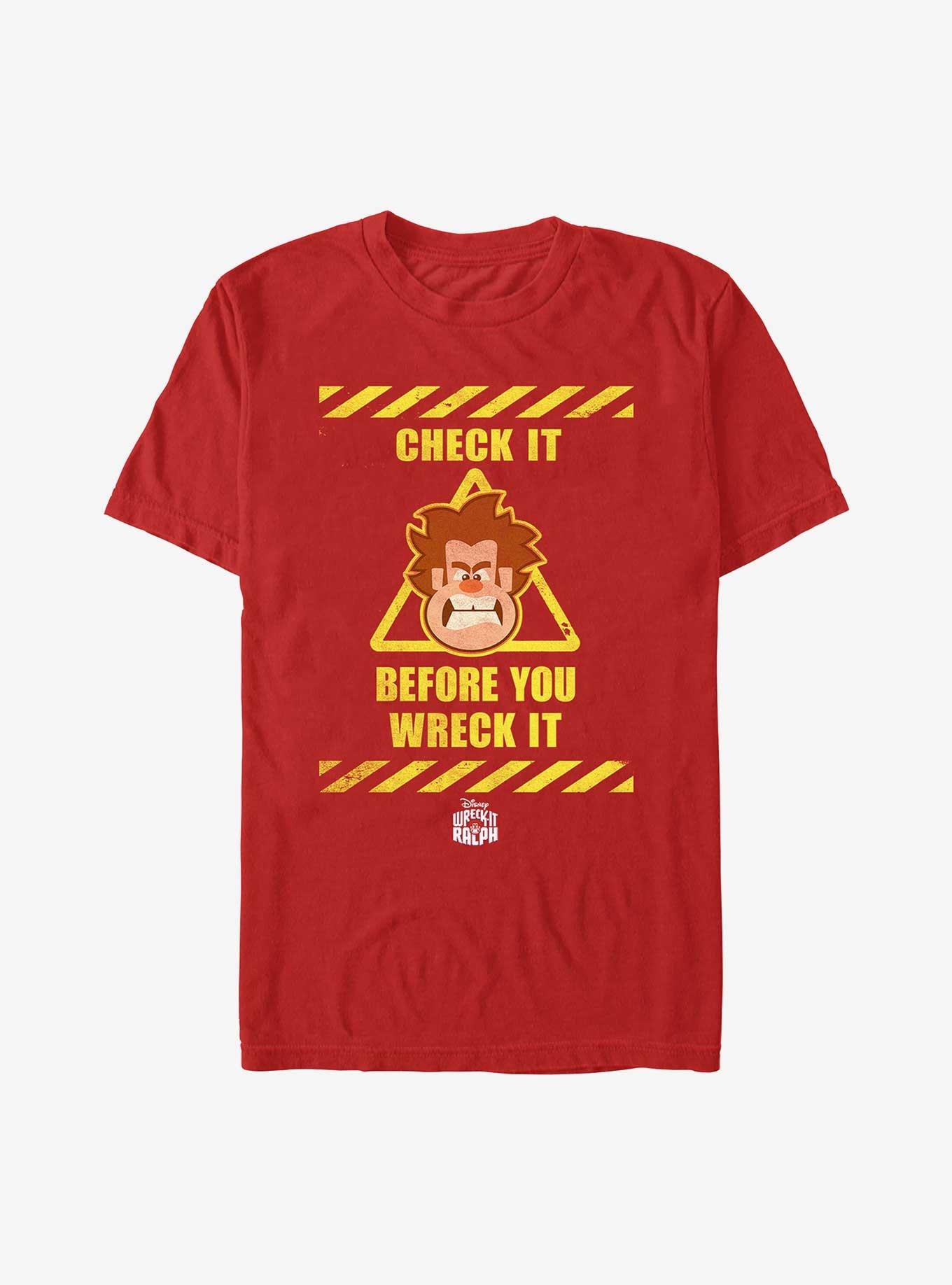 Disney Wreck It Ralph Check It Before You Wreck It T-Shirt,Specials : American Fashion Style Bags On Sale