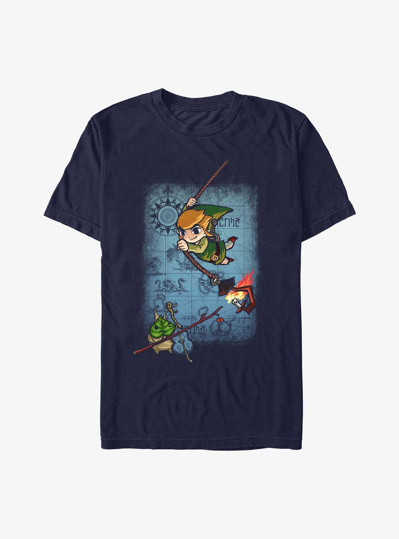 The Legend Of Zelda Map Swing T-Shirt, , hi-res