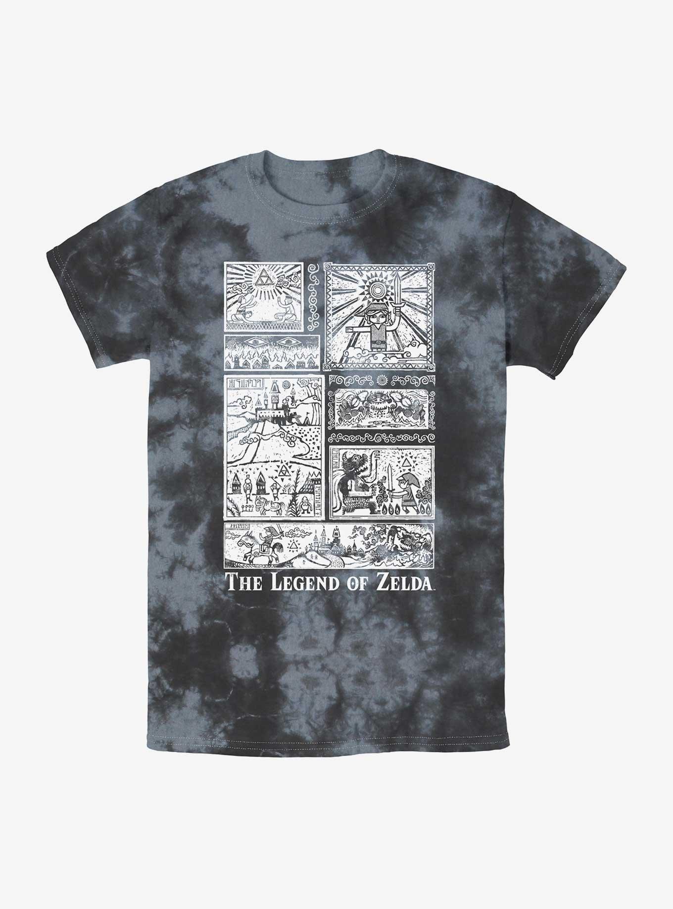 The Legend Of Zelda The Legend Told Comp Tie-Dye T-Shirt, , hi-res