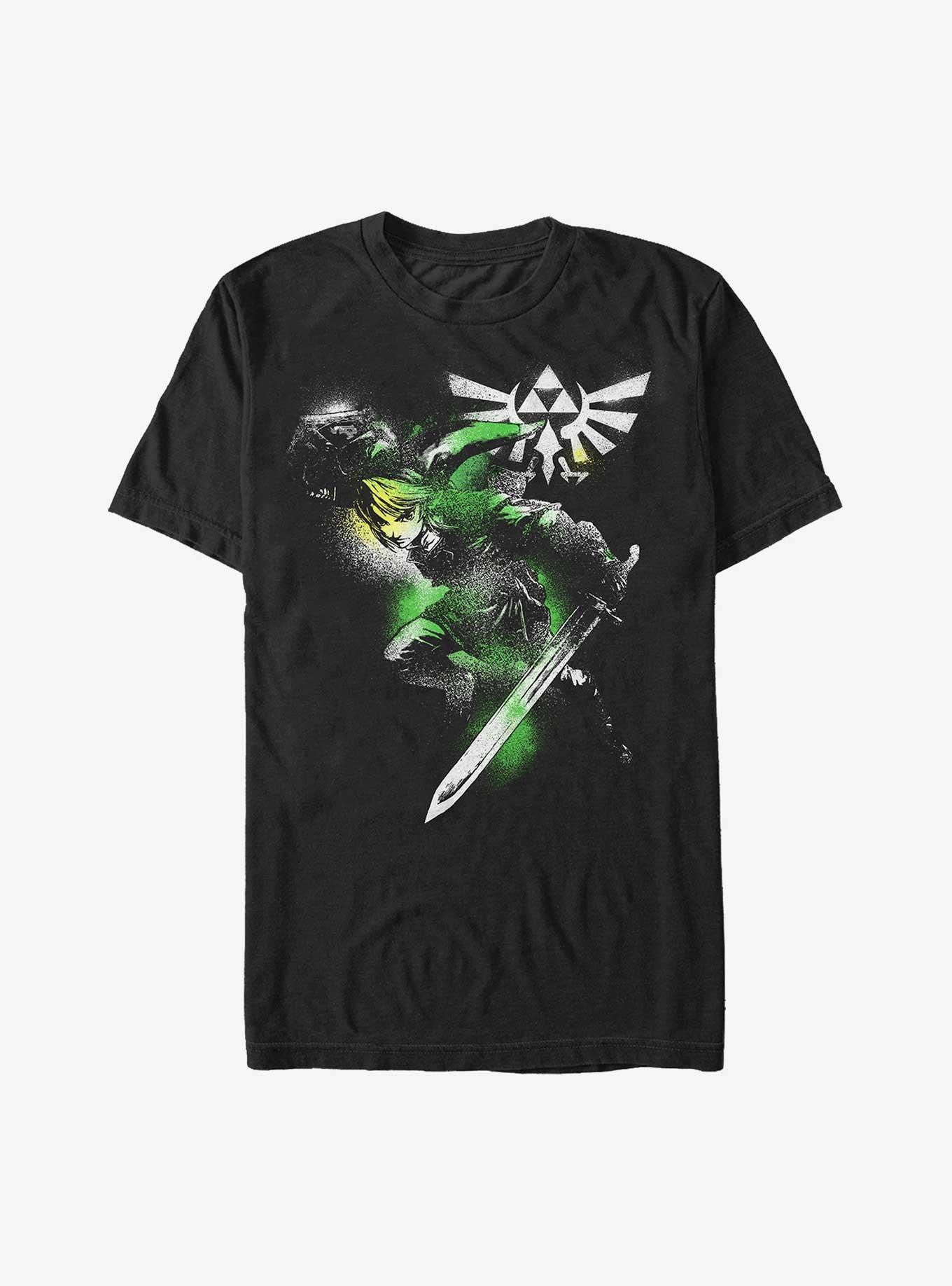 The Legend Of Zelda Spraypainted Link T-Shirt, , hi-res