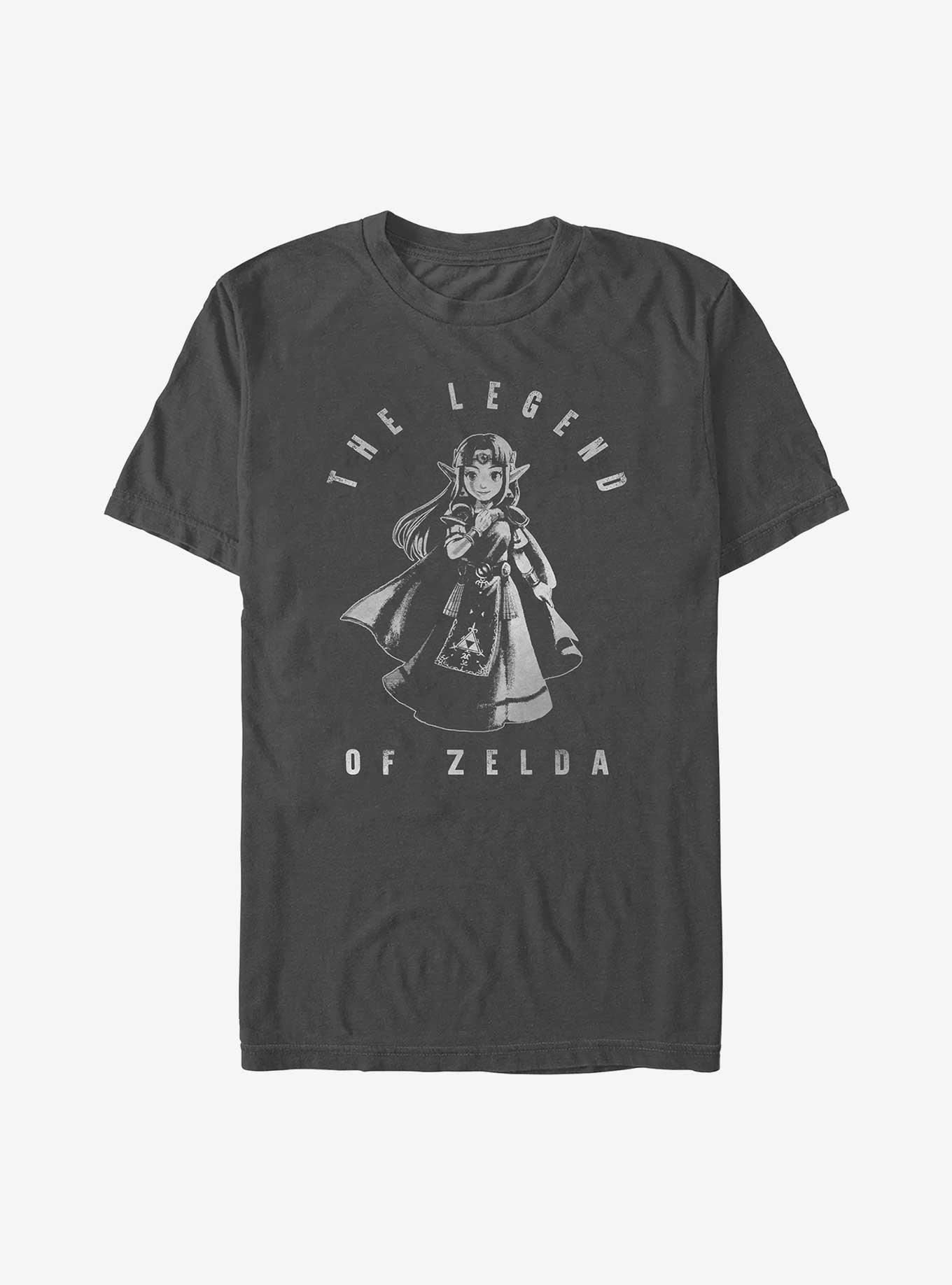 The Legend Of Zelda Pretty Monochrome T-Shirt, , hi-res