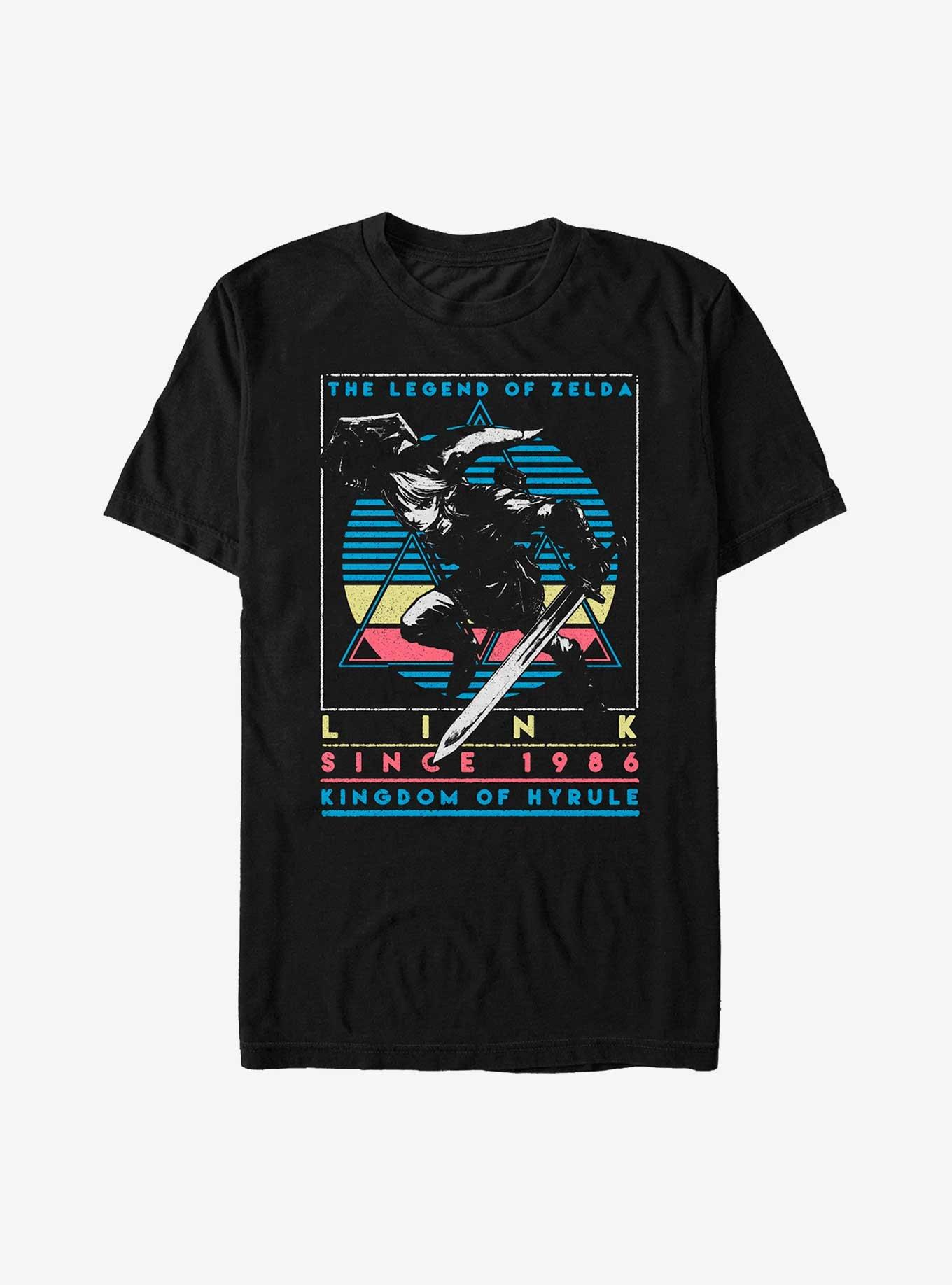 The Legend Of Zelda Old Days Since 1986 T-Shirt, BLACK, hi-res