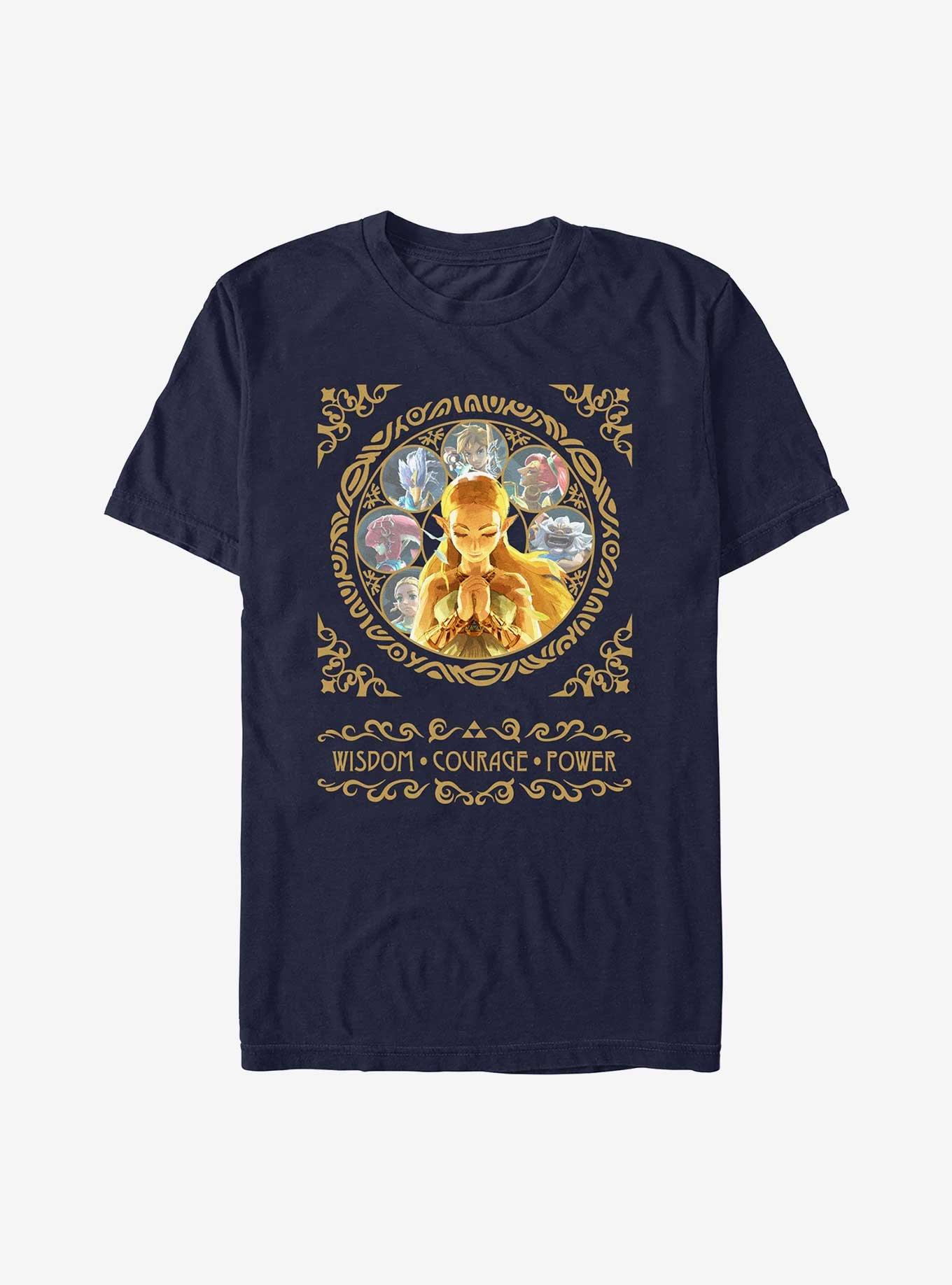 The Legend Of Zelda Wisdom Courage Power T-Shirt, , hi-res