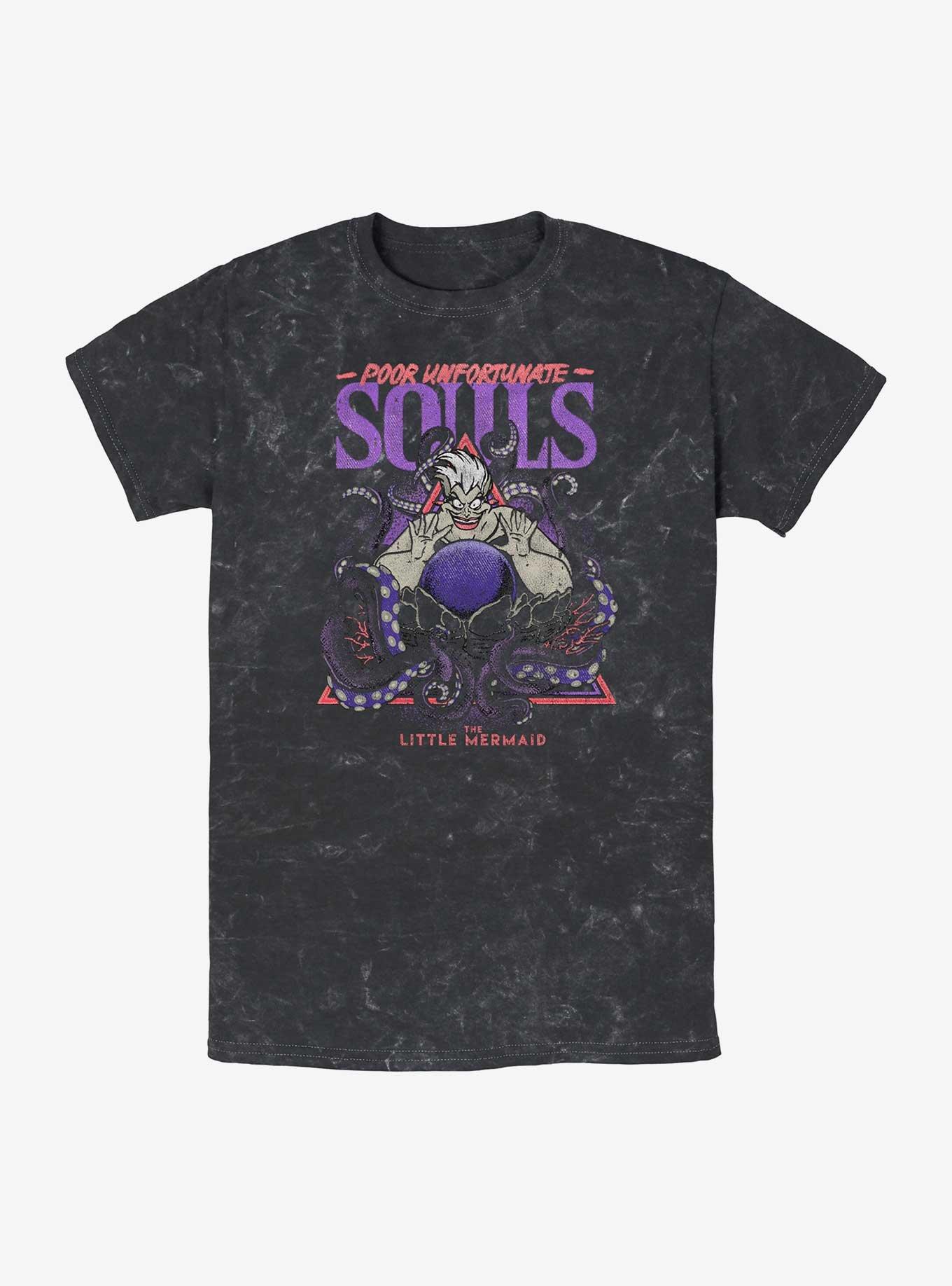 Disney The Little Mermaid Ursula Poor Unfortunate Souls Mineral Wash T-Shirt,Specials : American Fashion Style Bags On Sale
