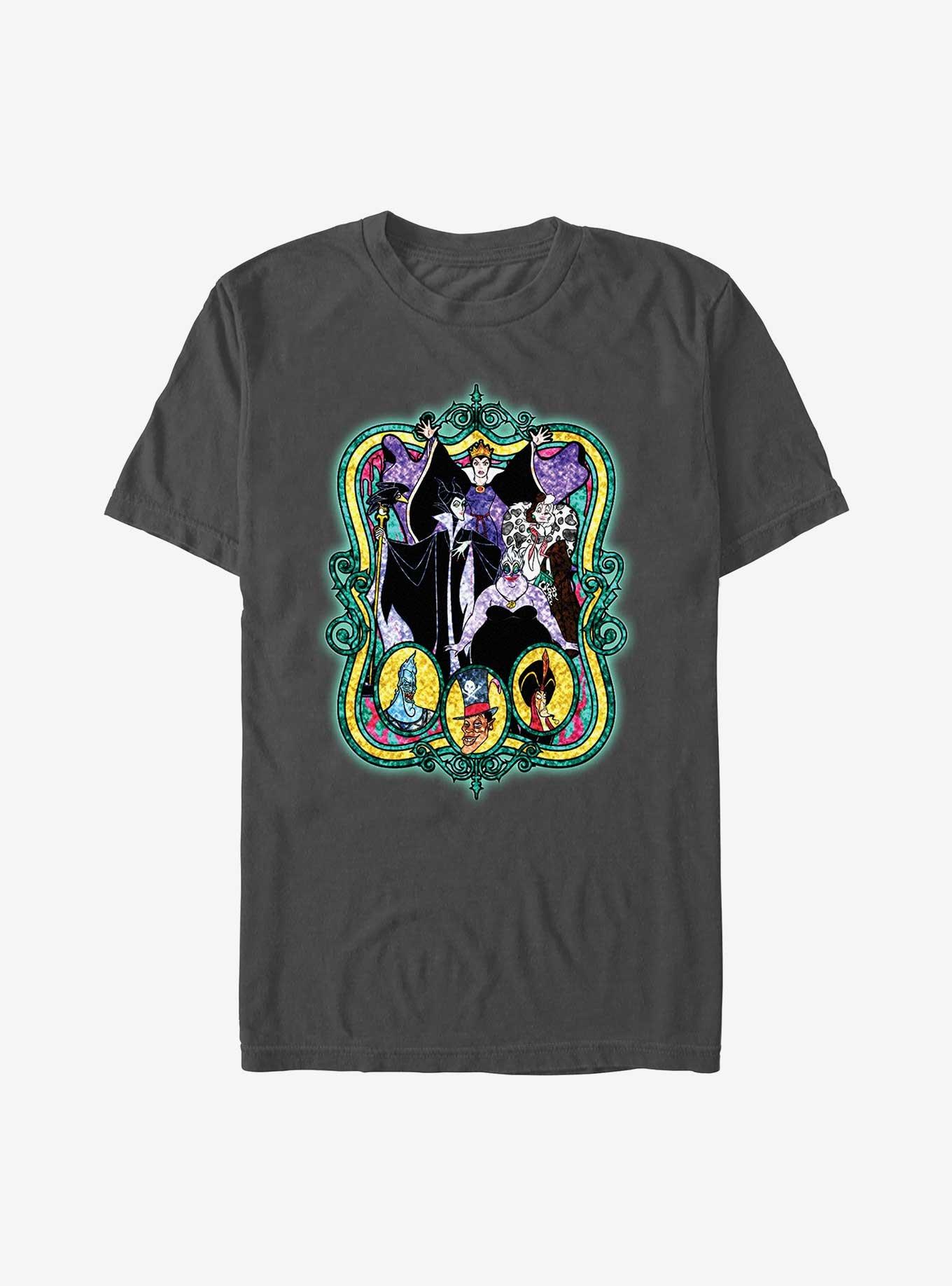 Disney Villains Group Stained Glass T-Shirt, , hi-res