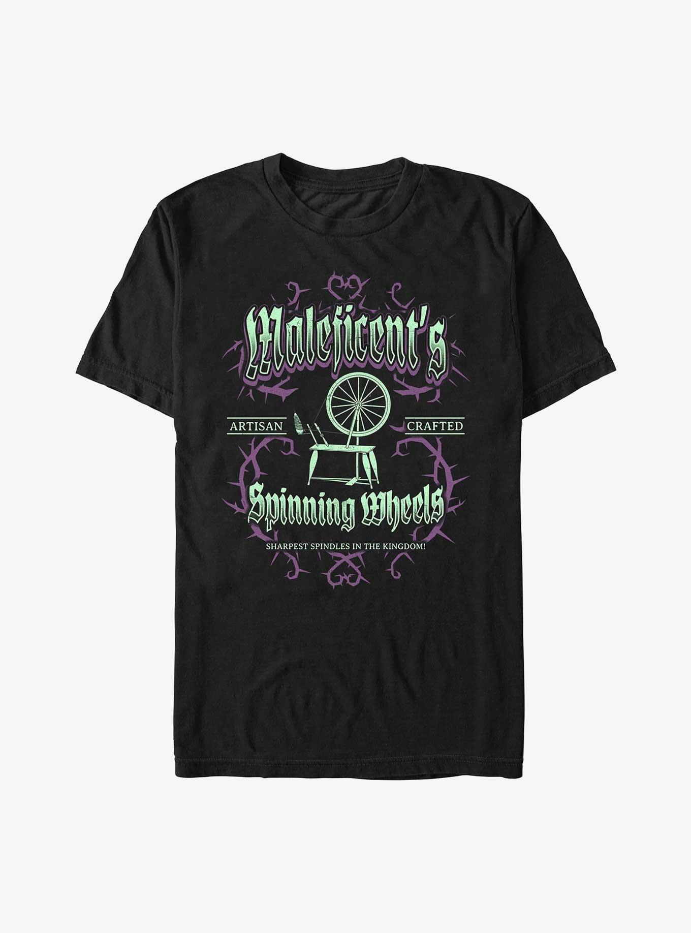 Disney Villains Maleficent Spinning Wheels Poster T-Shirt, , hi-res