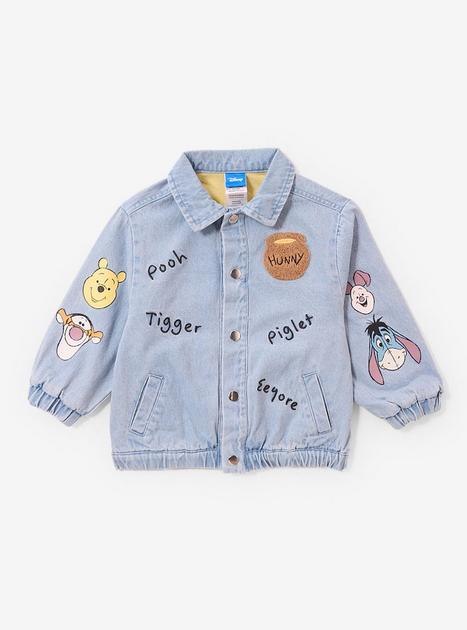 Pooh denim blouson jacket プーさん　フード付きLサイズ 5202059241091