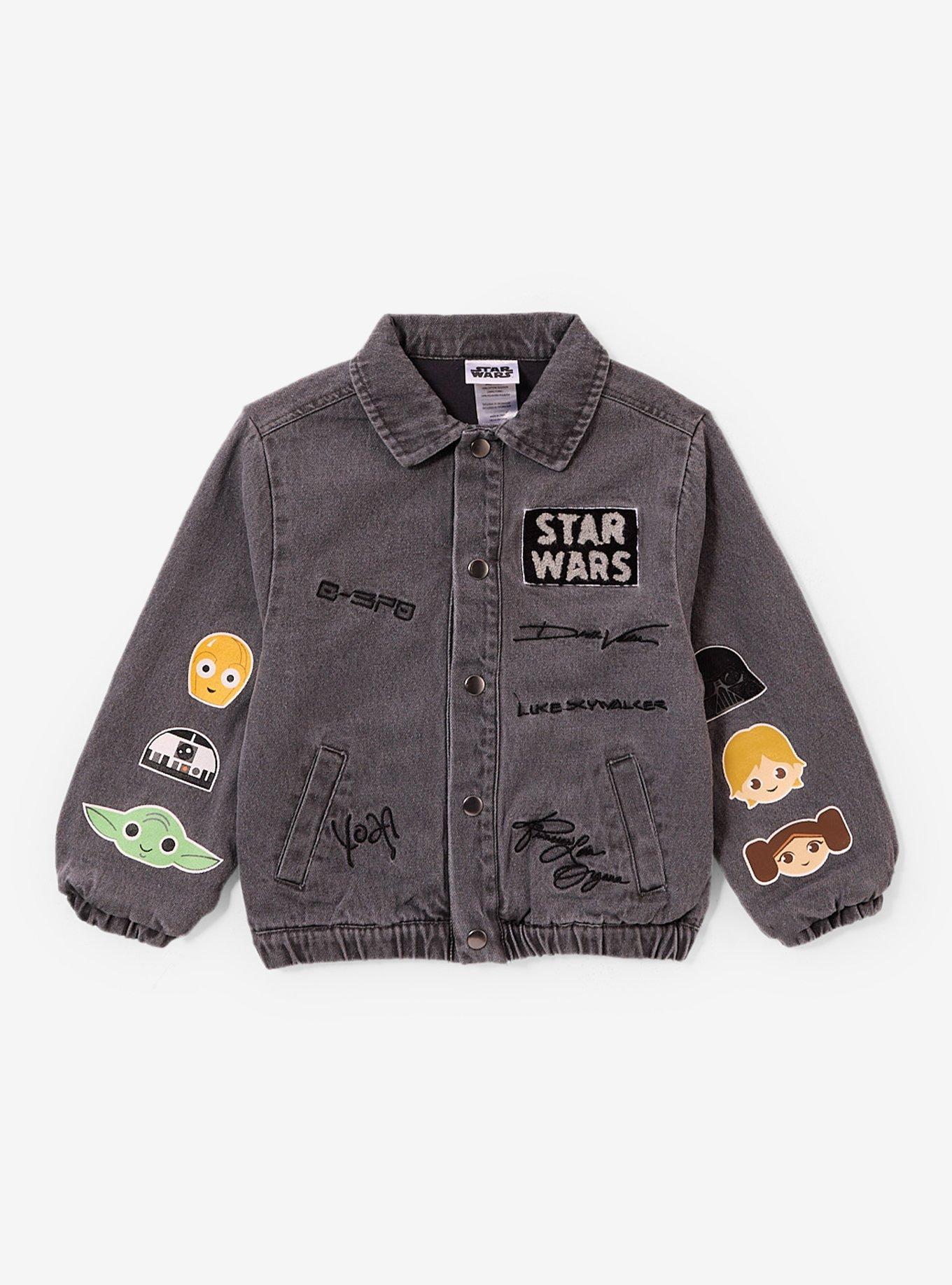 Star Wars Character Patches Toddler Denim Jacket - BoxLunch Exclusive, , hi-res
