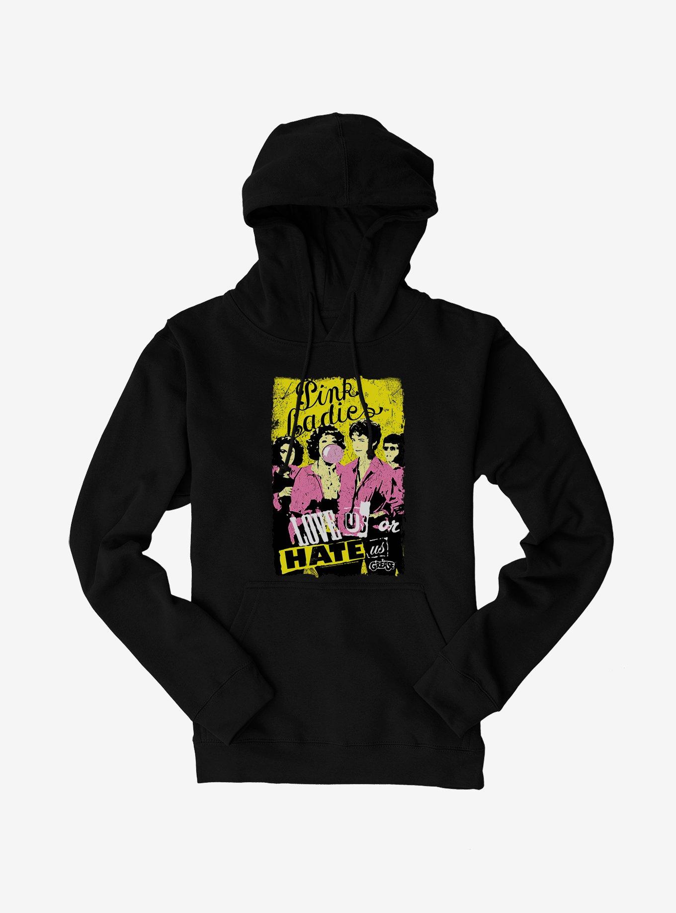 Grease Pink Ladies Hoodie, BLACK, hi-res