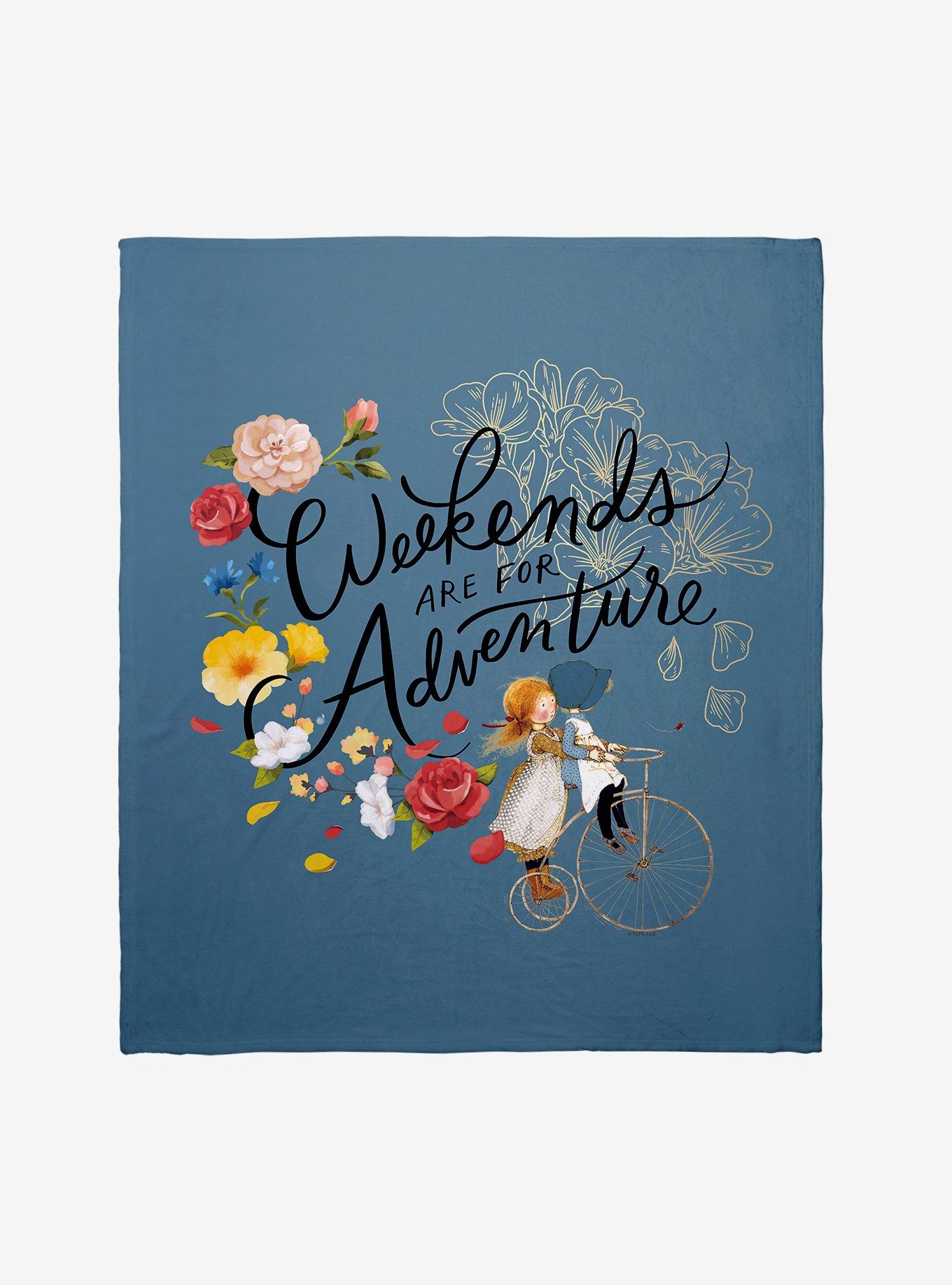 Holly Hobbie Weekends Are For Adventure Throw Blanket, , hi-res