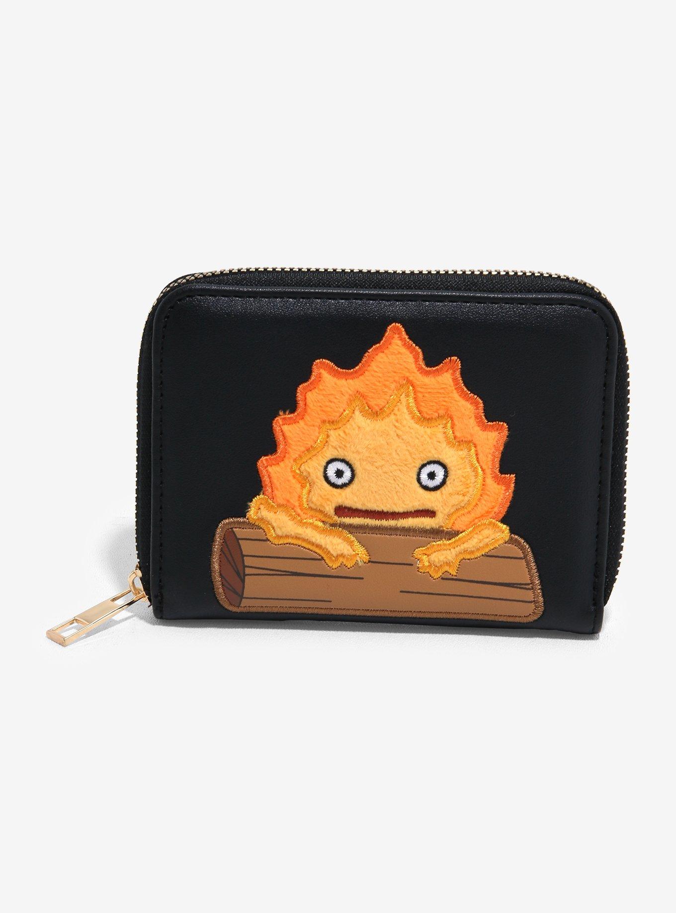 Her Universe Studio Ghibli® Howl's Moving Castle Calcifer Fuzzy Mini Wallet, , hi-res
