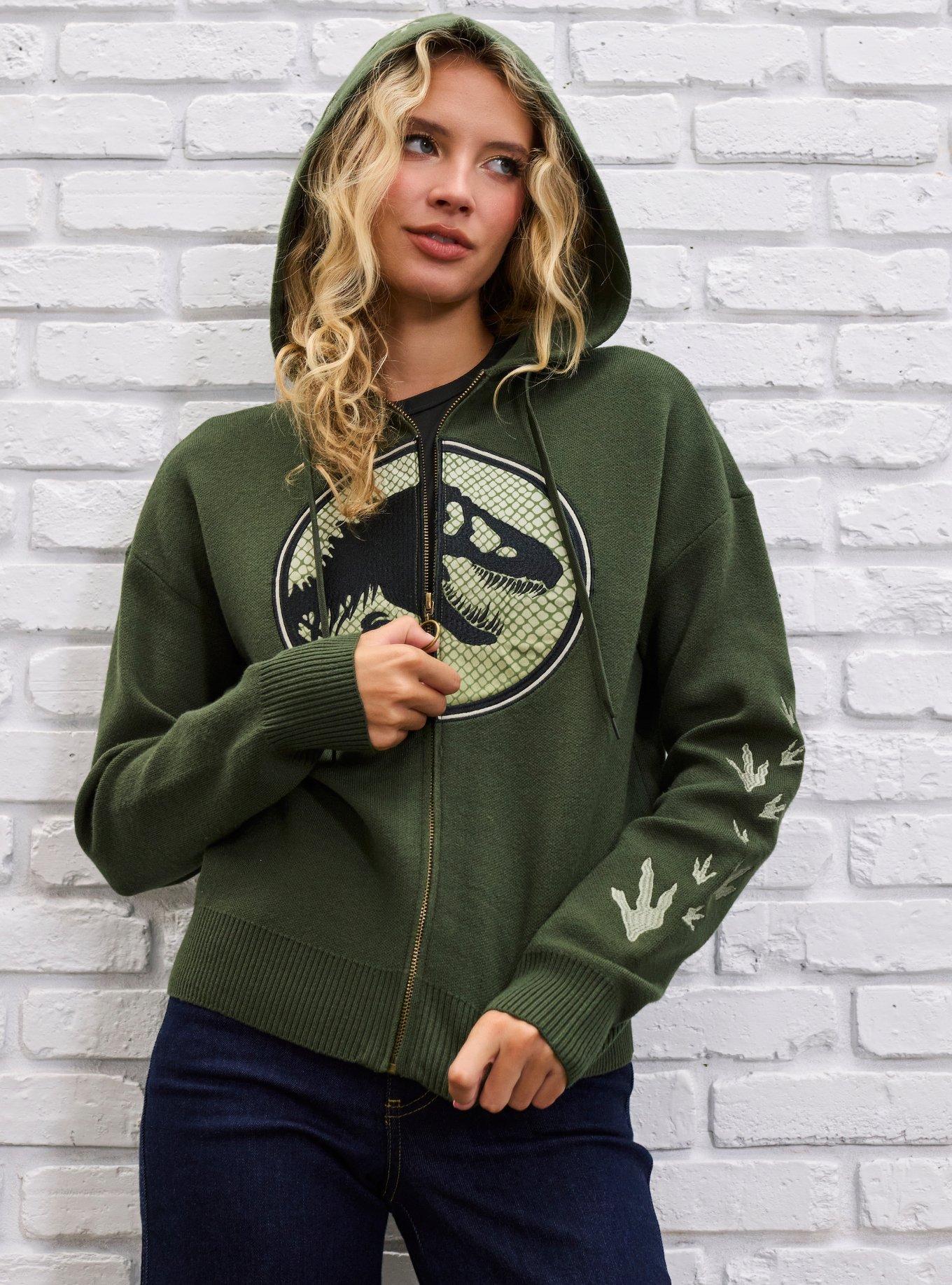 Her Universe Jurassic Park Knit Hoodie Her Universe Exclusive, , hi-res