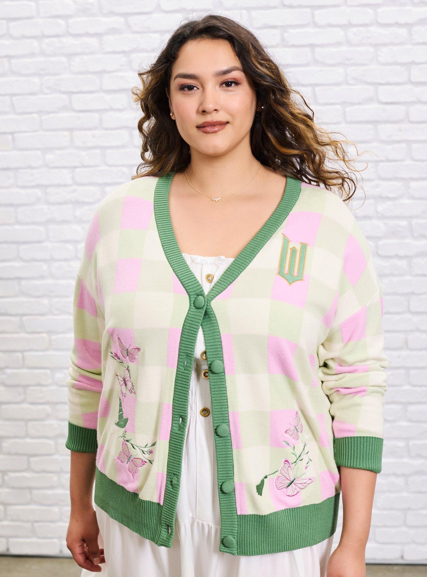 Her Universe Wicked Checkered Cardigan Plus Size Her Universe Exclusive, , hi-res
