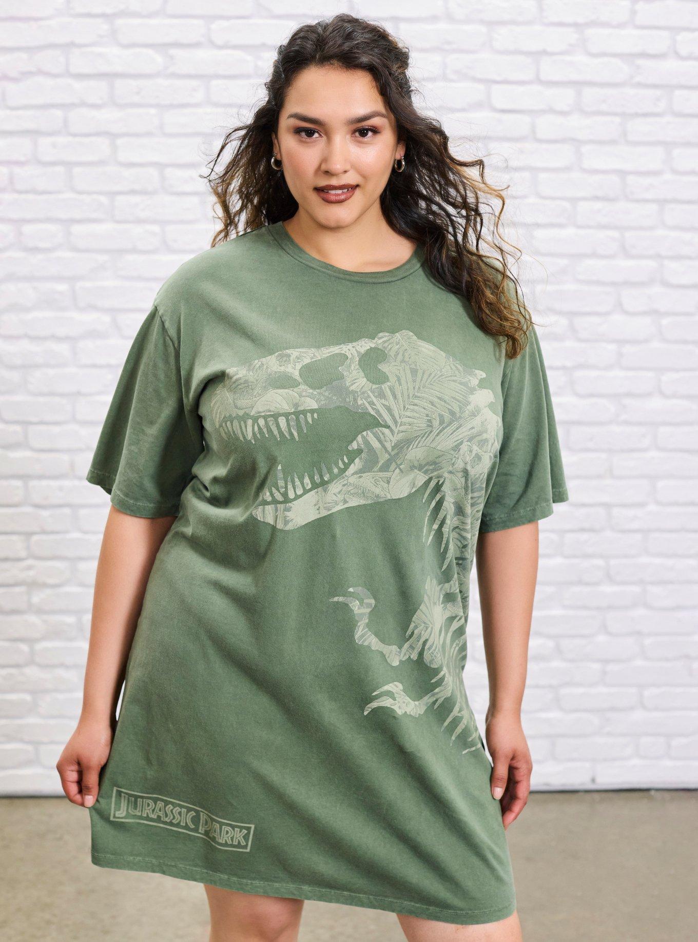 Her Universe Jurassic Park T-Shirt Dress Plus Size Her Universe Exclusive, , hi-res