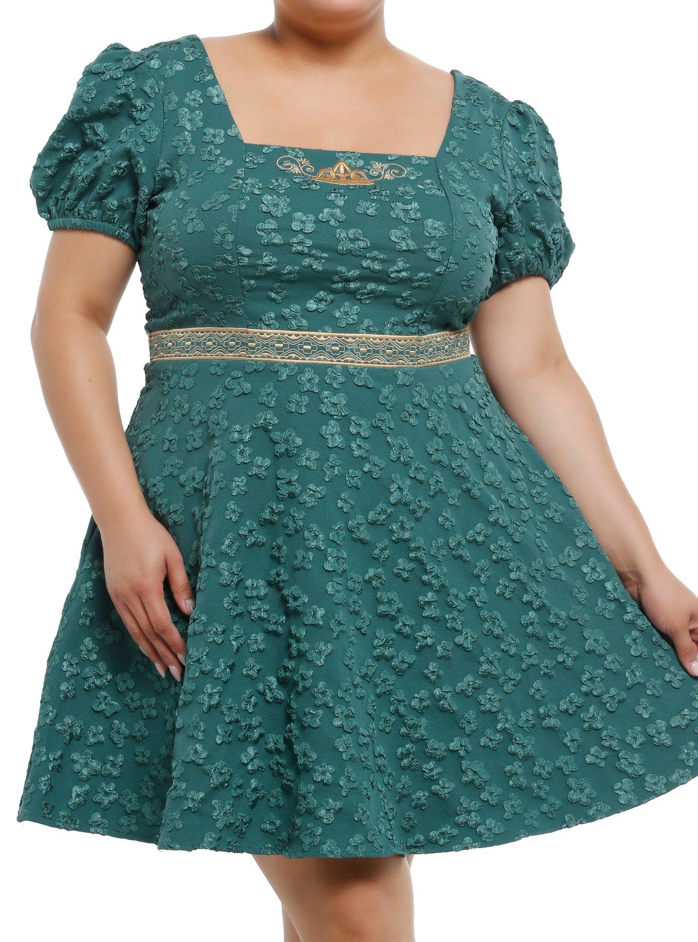 Her Universe Shrek Fiona Floral Dress Plus Size Her Universe Exclusive, , hi-res