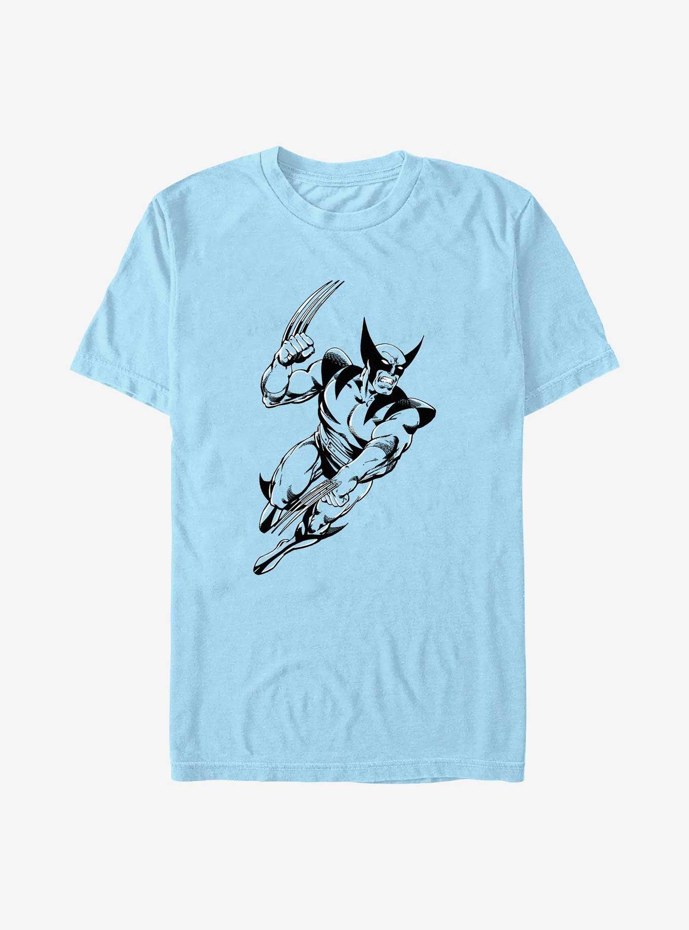 Marvel X-Men Wolverine Sprint Claws T-Shirt, LT BLUE, hi-res
