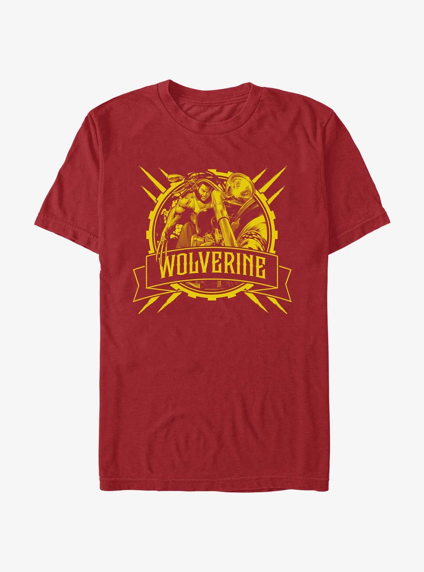 Marvel X-Men Wolverine Biker T-Shirt, CARDINAL, hi-res