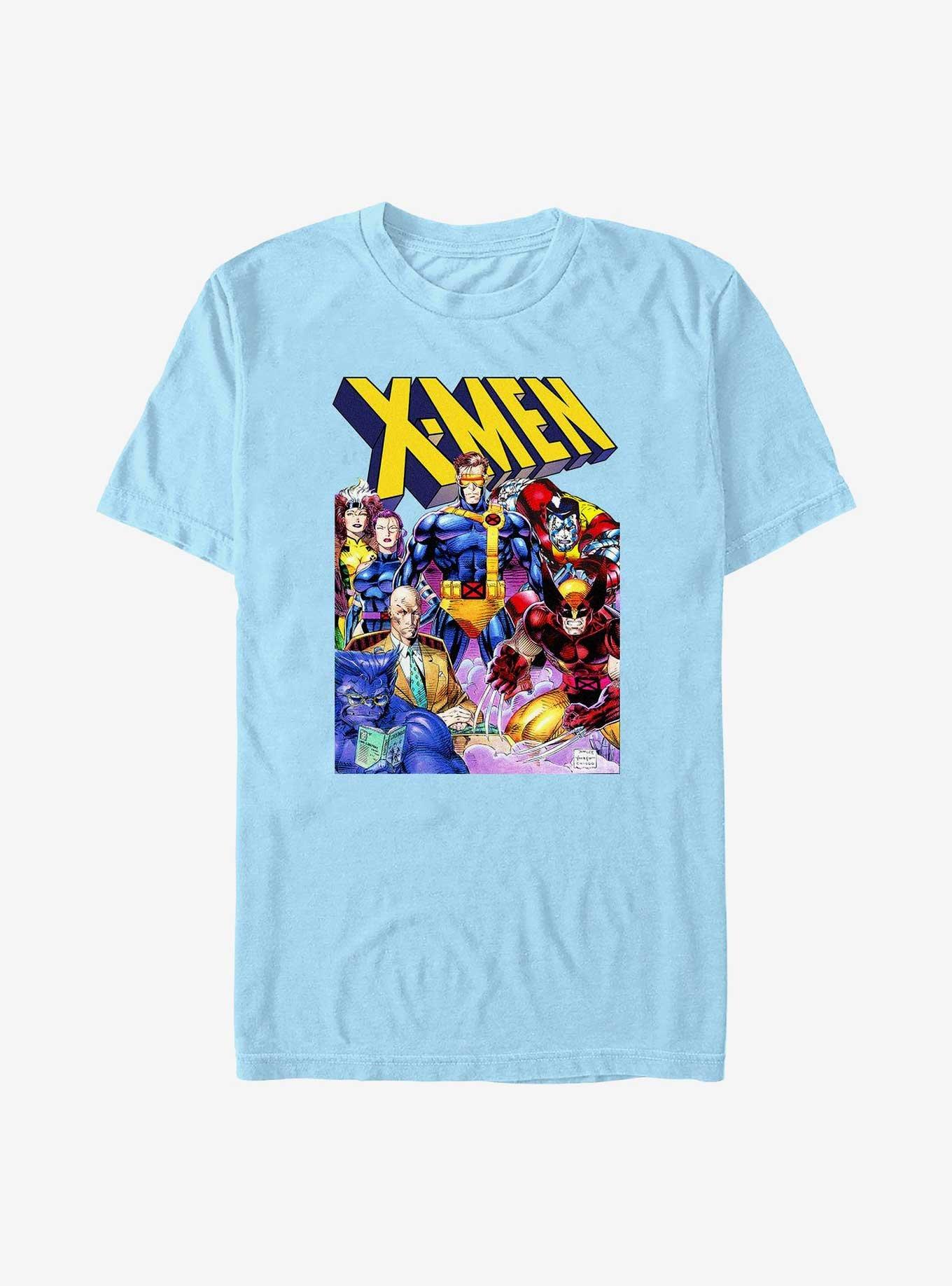 Marvel X-Men Iconic Group T-Shirt, LT BLUE, hi-res