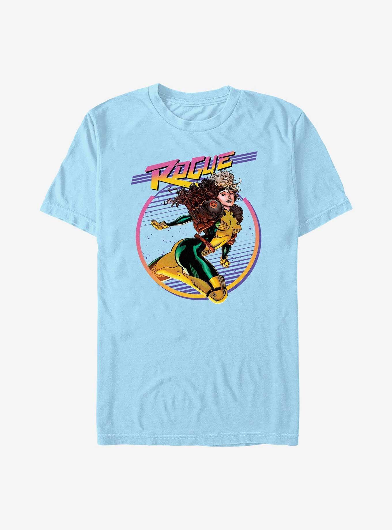Marvel X-Men Retro Rogue Portrait T-Shirt, LT BLUE, hi-res