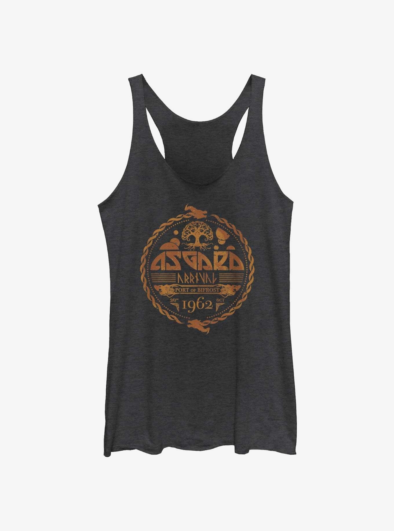 Marvel Avengers Asgard Arrival Port Womens Tank Top, BLK HTR, hi-res