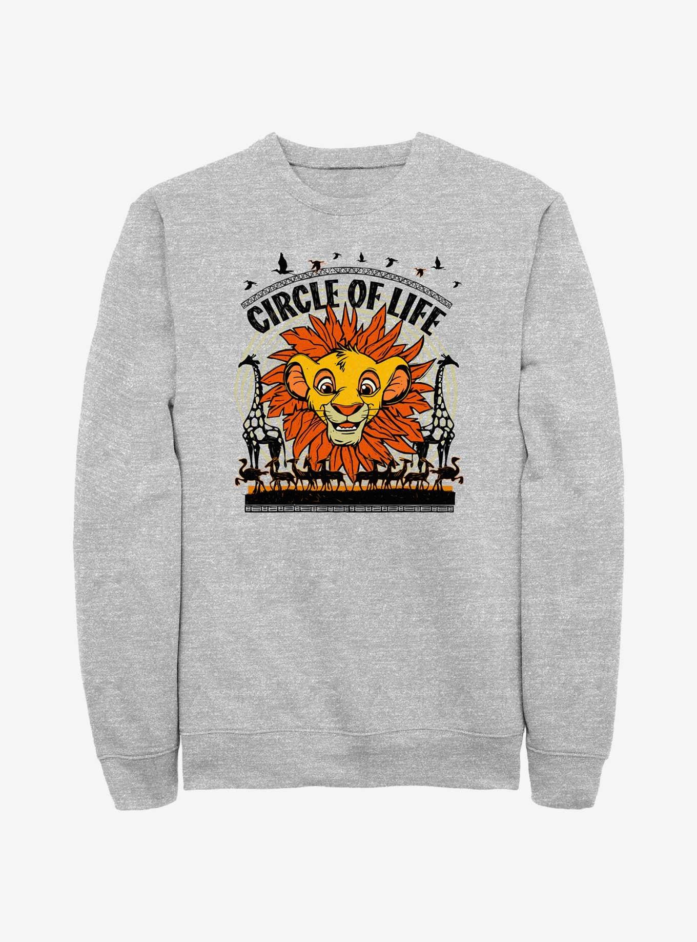 Disney The Lion King Circle Of Life Portrait Sweatshirt, ATH HTR, hi-res