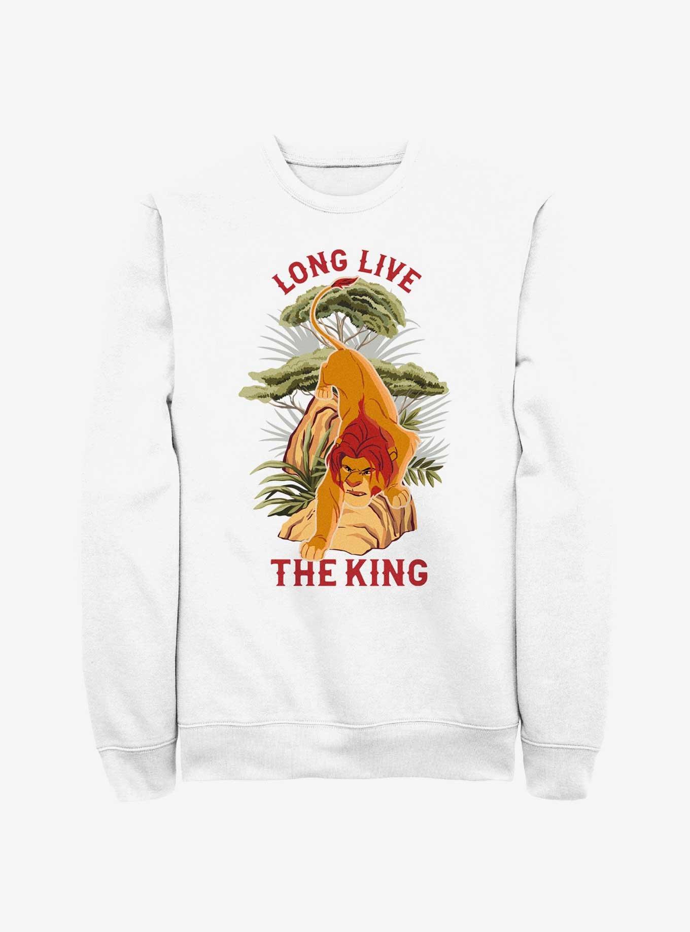 Disney The Lion King Long Live The King Sweatshirt, WHITE, hi-res