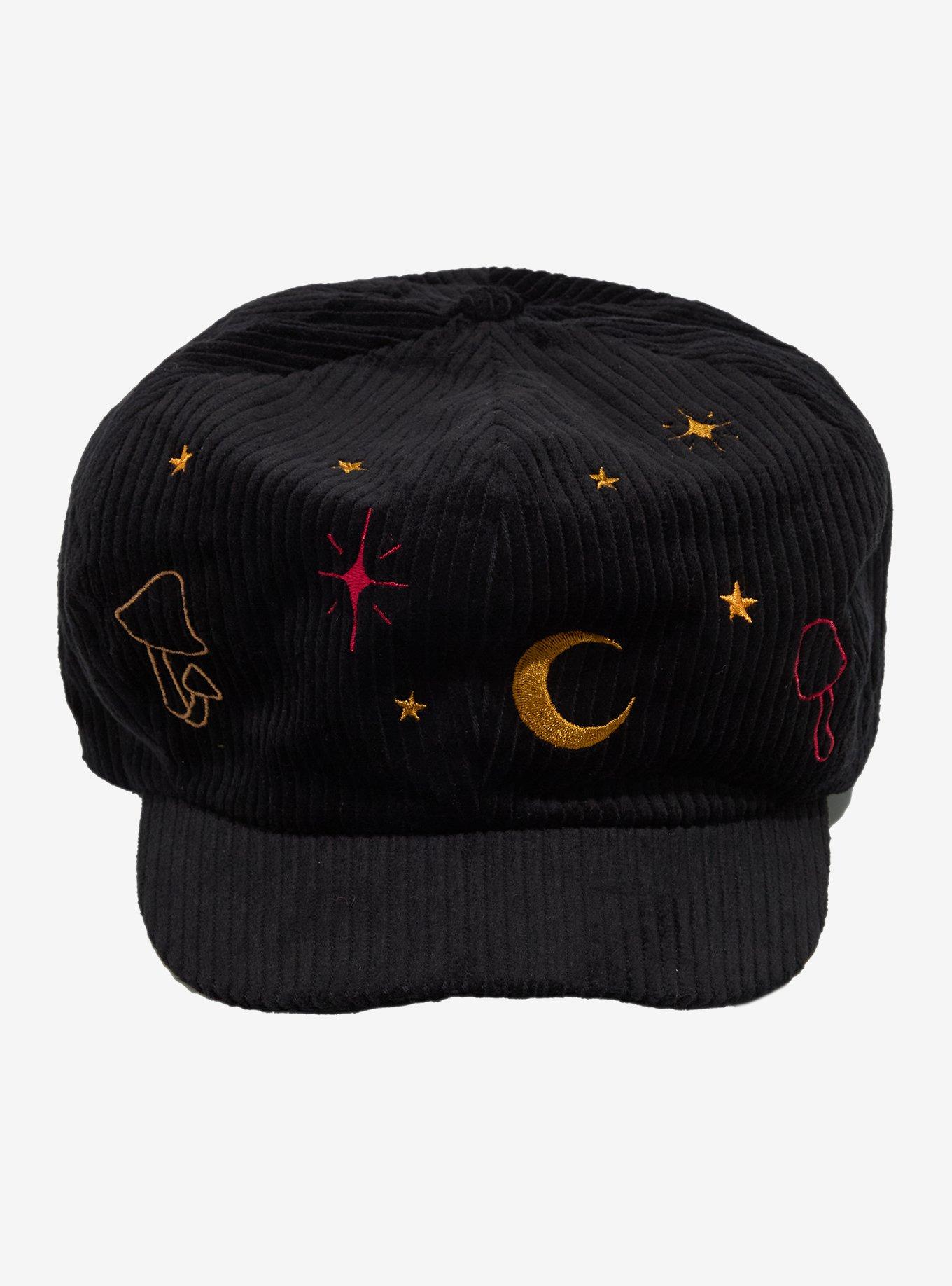 Witchy Icons Corduroy Cabbie Hat, , hi-res