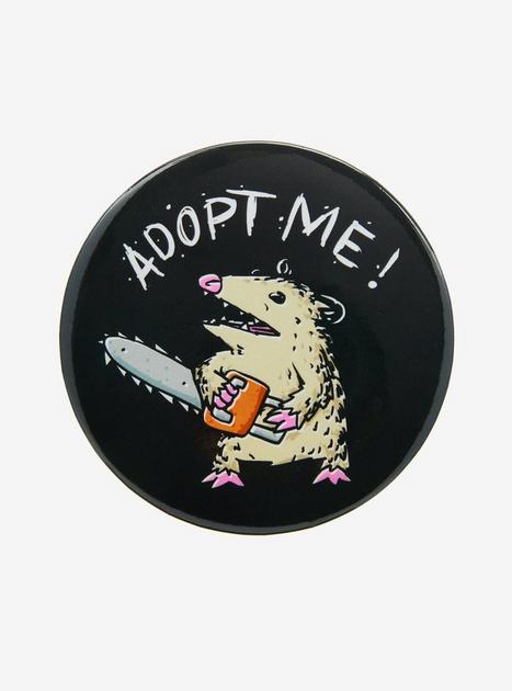 Chainsaw Possom Adopt Me 3 Inch Button By Popcornpunk | Hot Topic