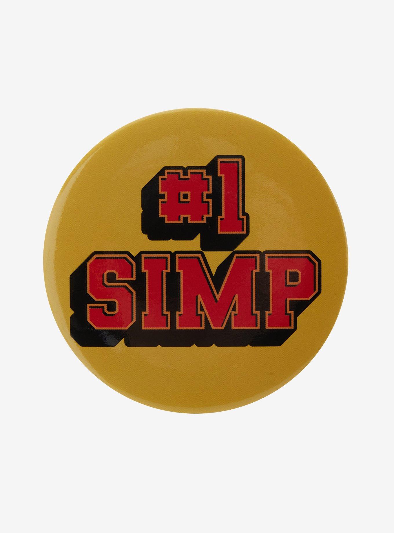 #1 Simp 3 Inch Button, , hi-res