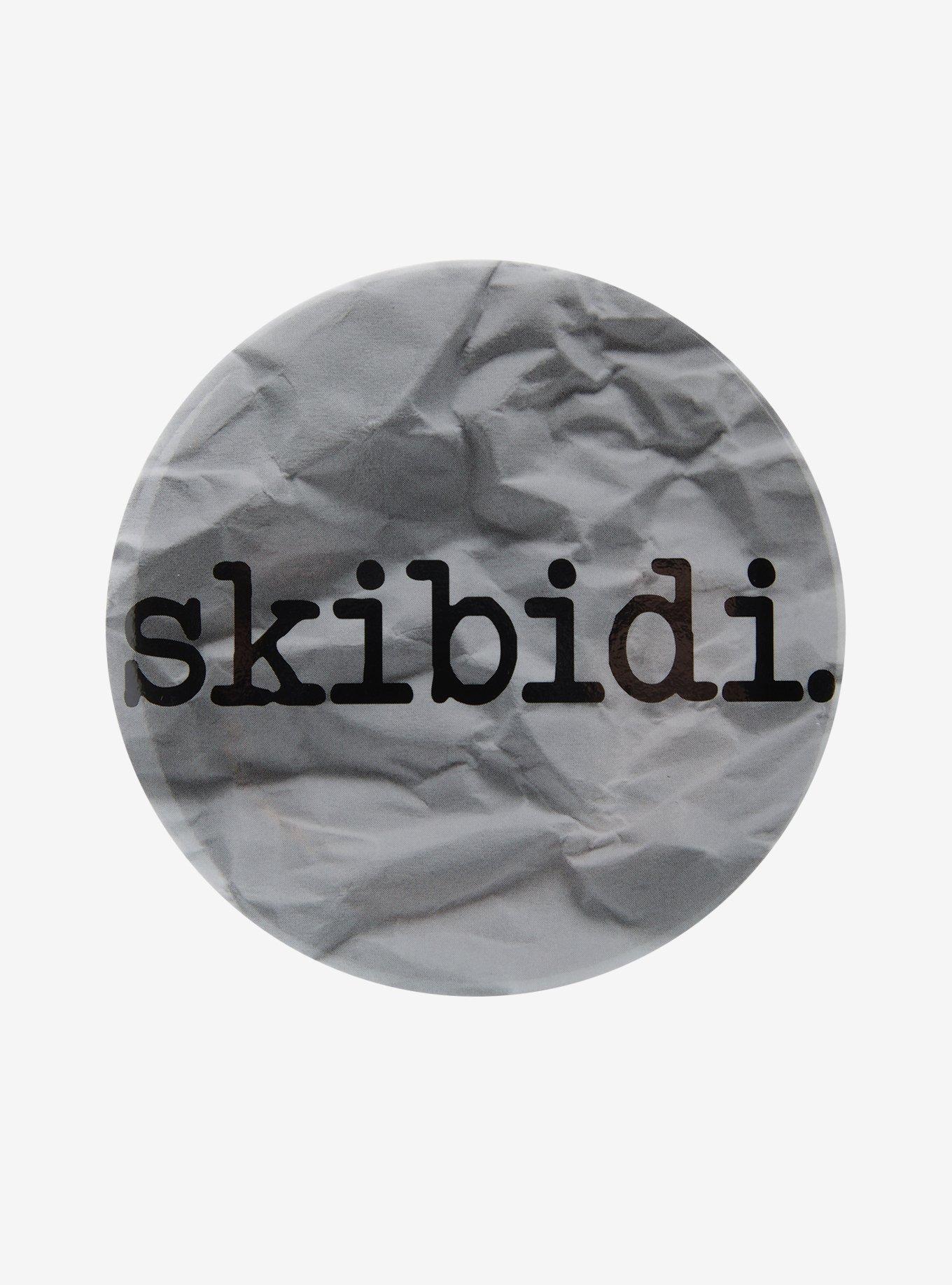 Skibidi Paper 3 Inch Button, , hi-res