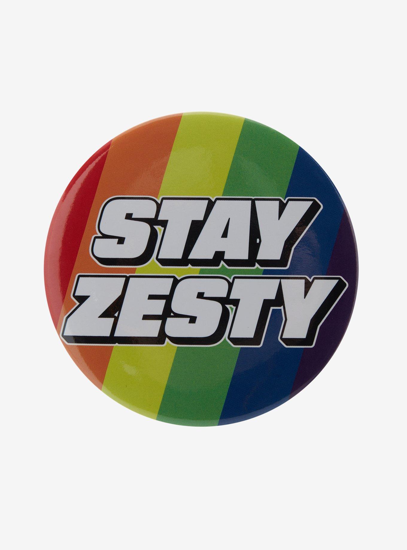 Stay Zesty 3 Inch Button, , hi-res