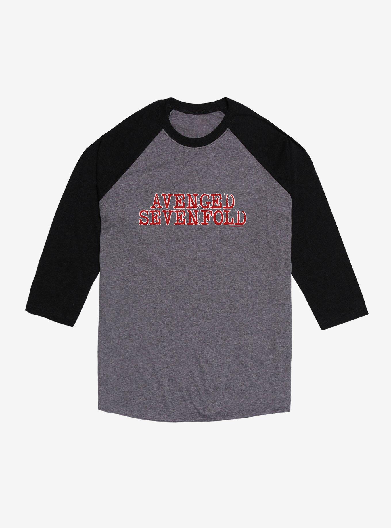 Avenged Sevenfold Red Logo Raglan T-Shirt, , hi-res