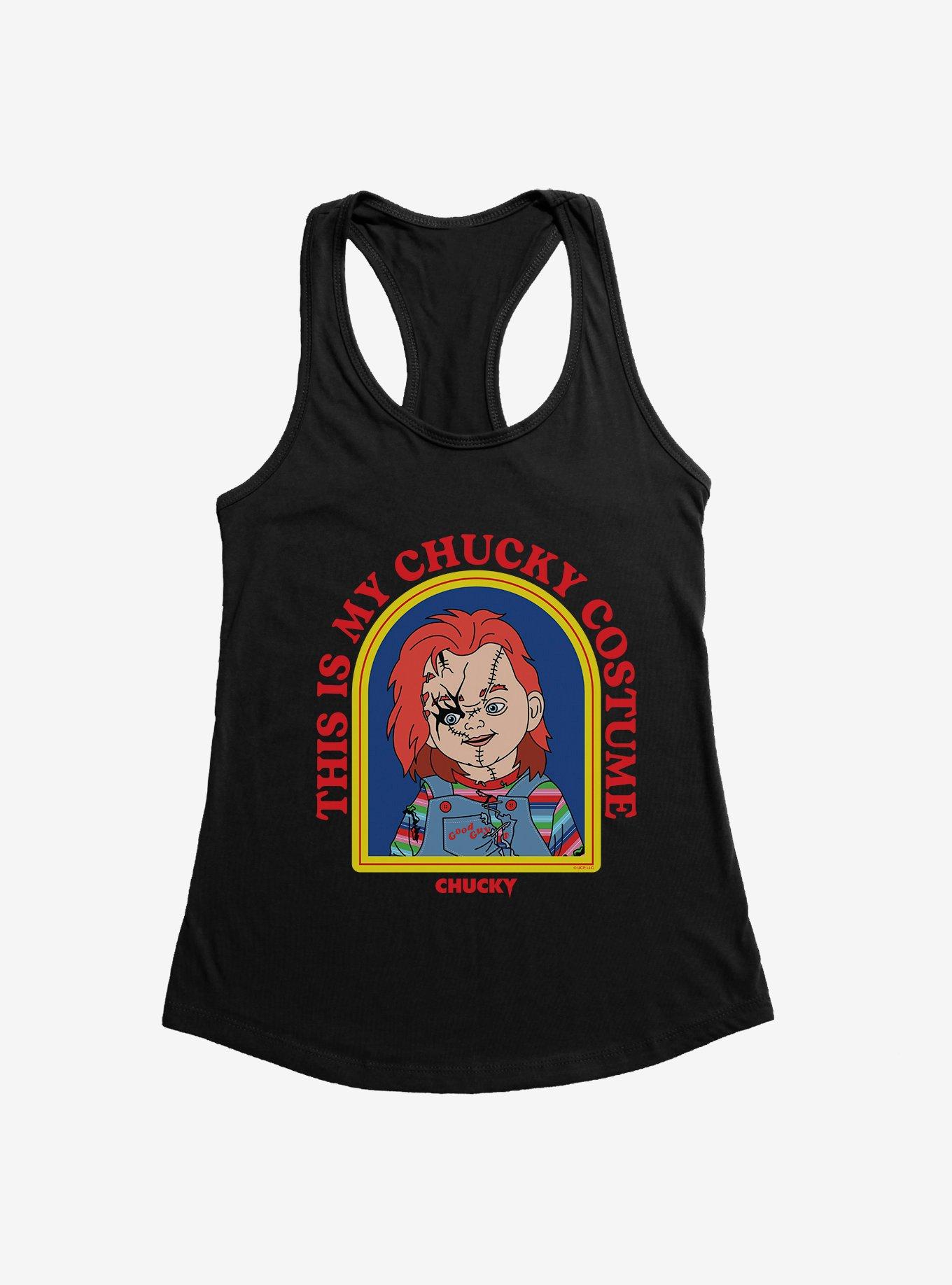 Chucky This Is My Chucky Costume Womens Tank, BLACK, hi-res