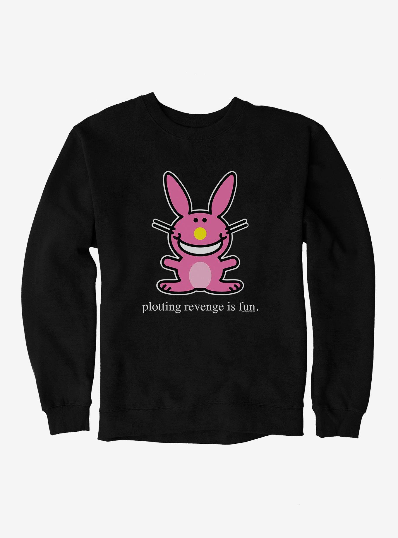 It's Happy Bunny Revenge Is Fun Sweatshirt, , hi-res