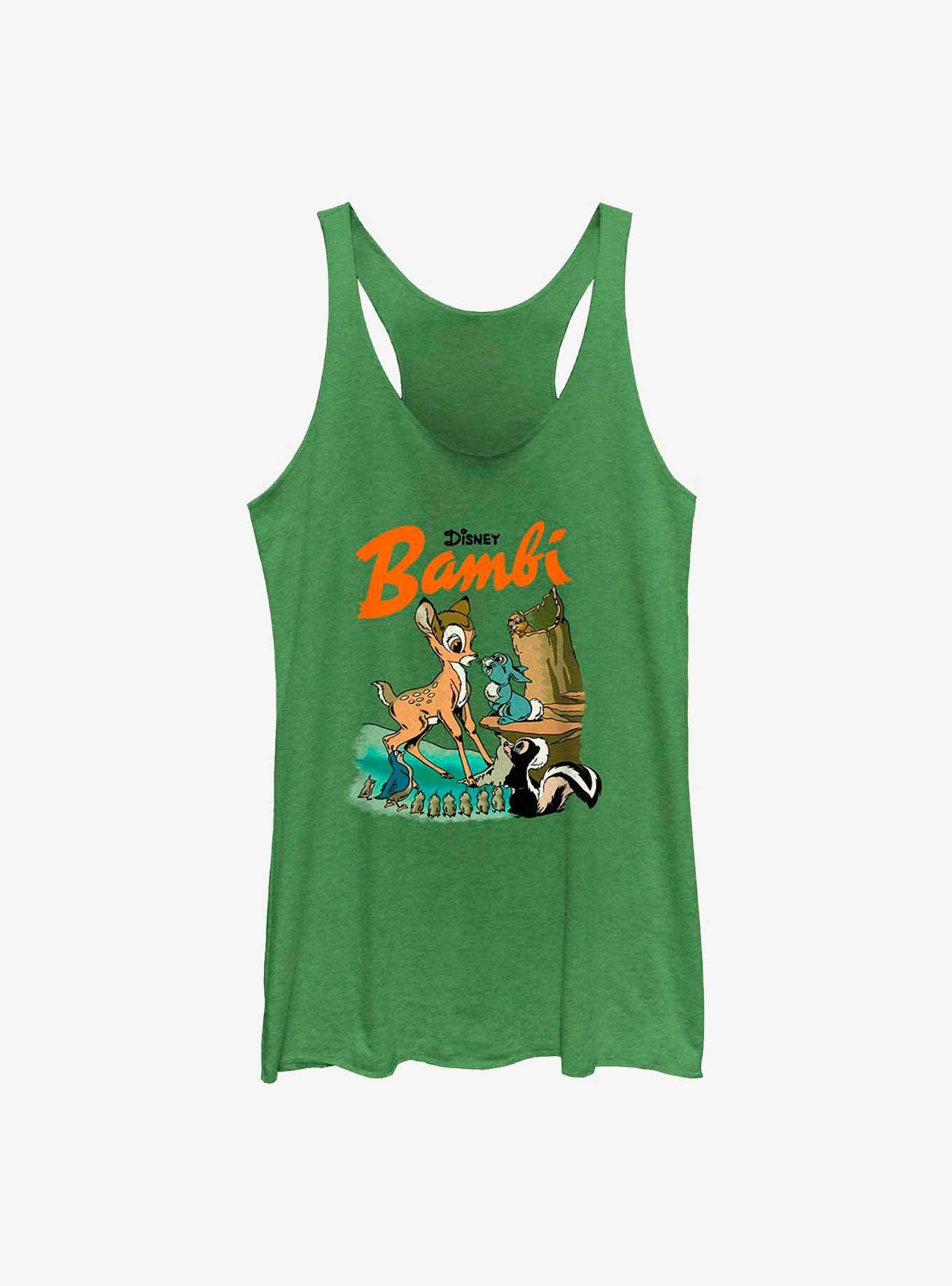 Disney Bambi Vintage Forest Friends Womens Tank Top, ENVY, hi-res