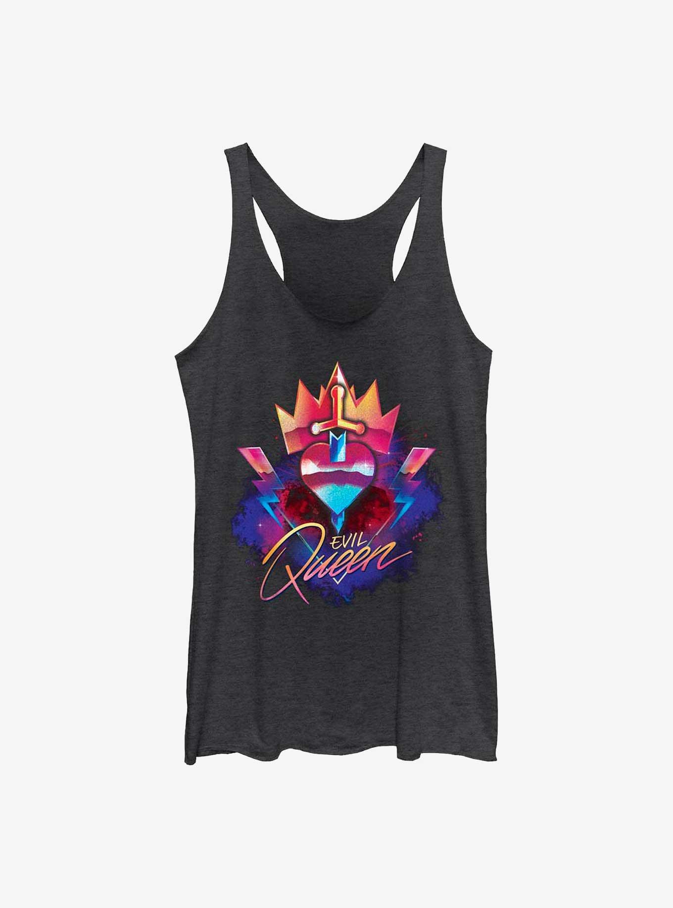 Disney Villains Evil Queen Emblem Womens Tank Top, BLK HTR, hi-res