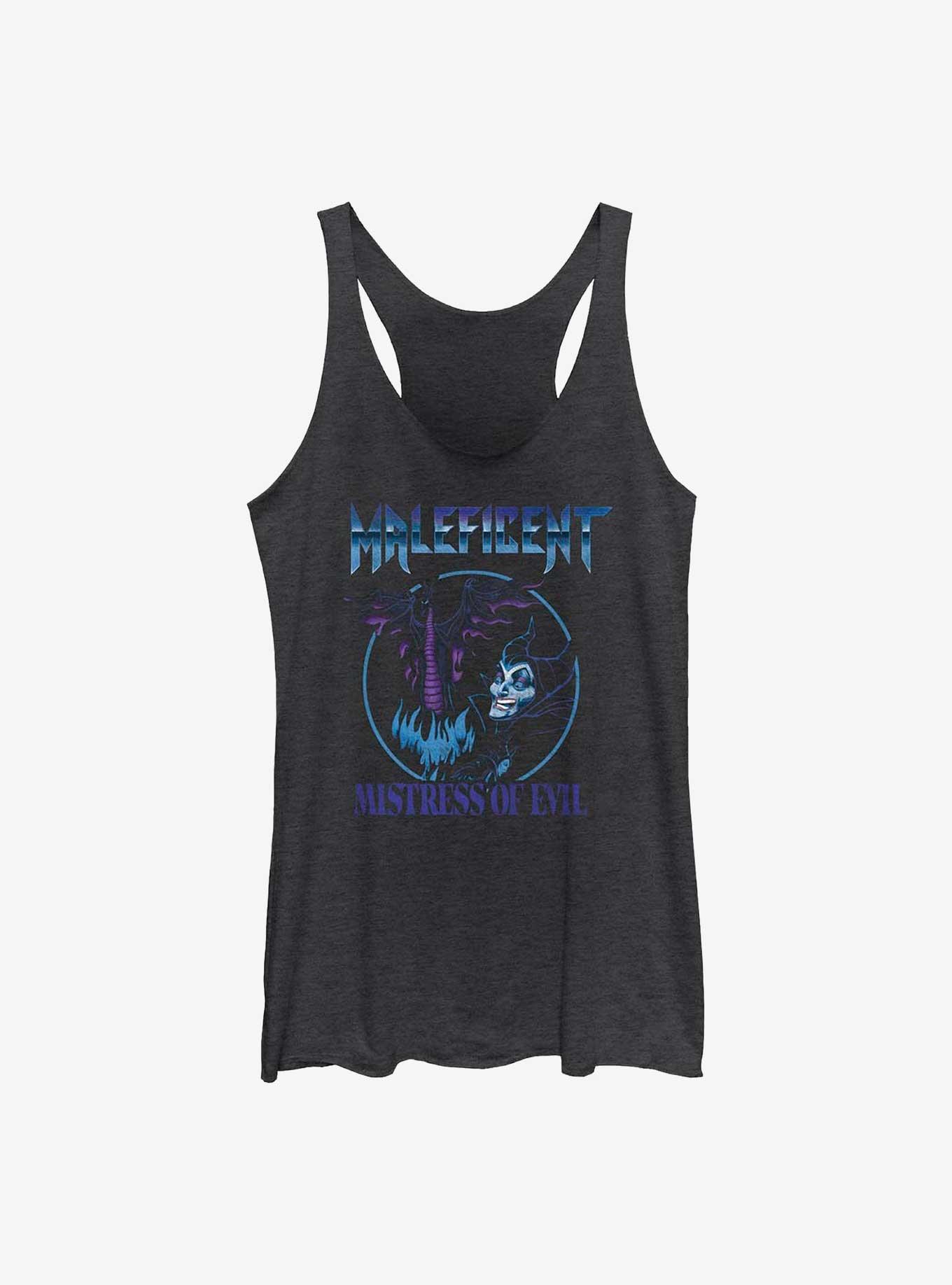 Disney Villains Maleficent Mistress Of Evil Metal Womens Tank Top, BLK HTR, hi-res