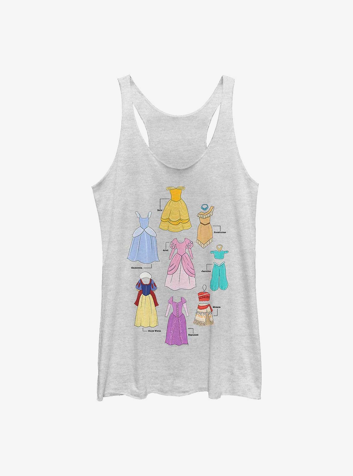 Disney Princess Classic Textbook Dresses Womens Tank Top, , hi-res