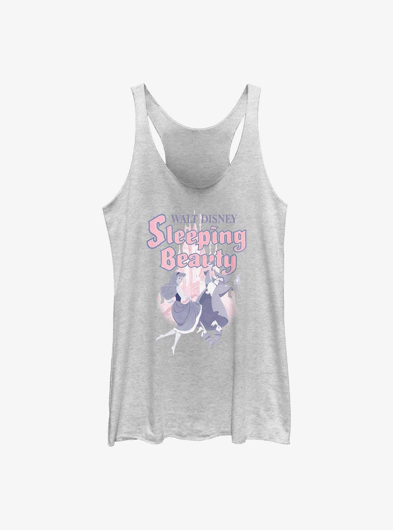 Disney Sleeping Beauty Dancing Womens Tank Top, WHITE HTR, hi-res