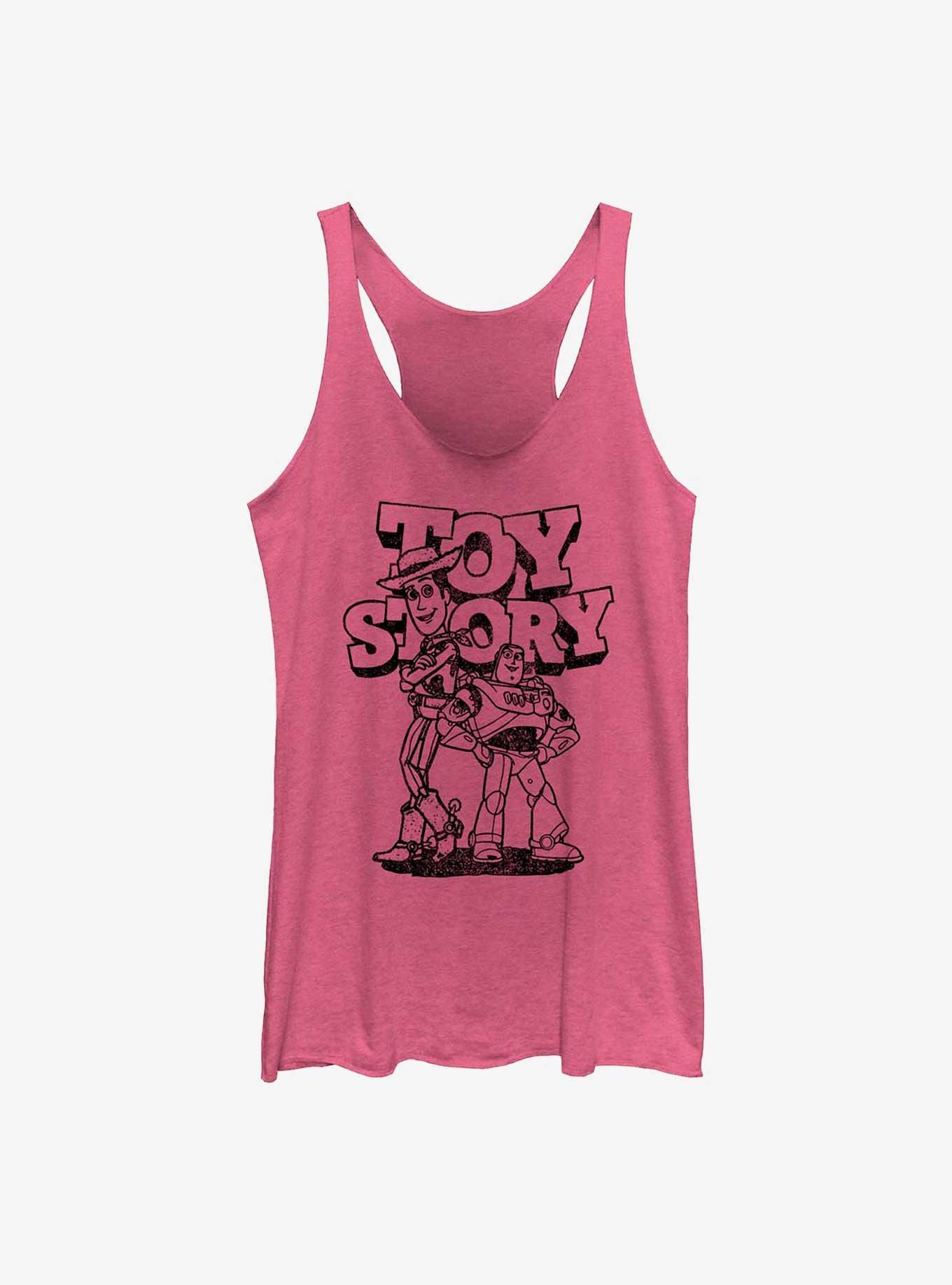 Disney Pixar Toy Story Power Duo Womens Tank Top, PINK HTR, hi-res