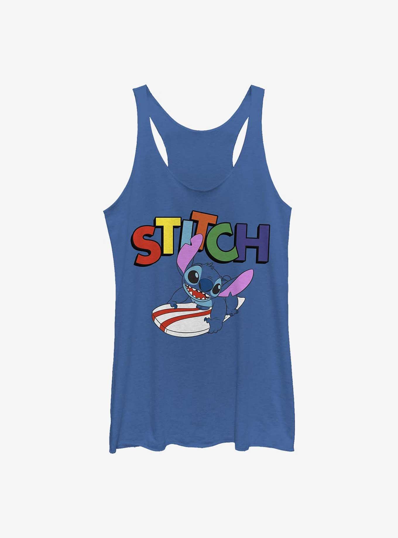 Disney Lilo & Stitch Surf Board Stitch Womens Tank Top, , hi-res