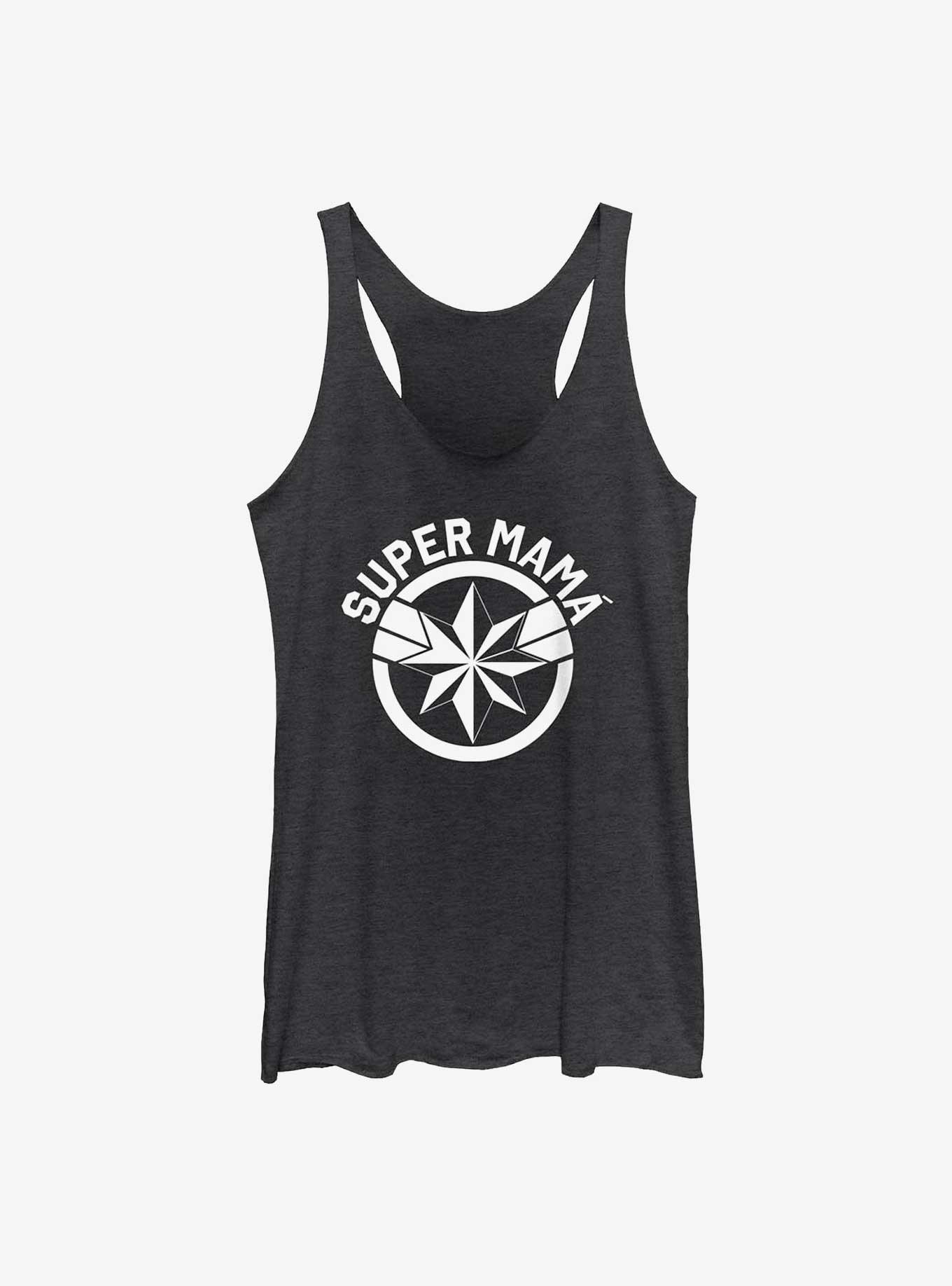 Marvel Avengers Super Mama Womens Tank Top, BLK HTR, hi-res