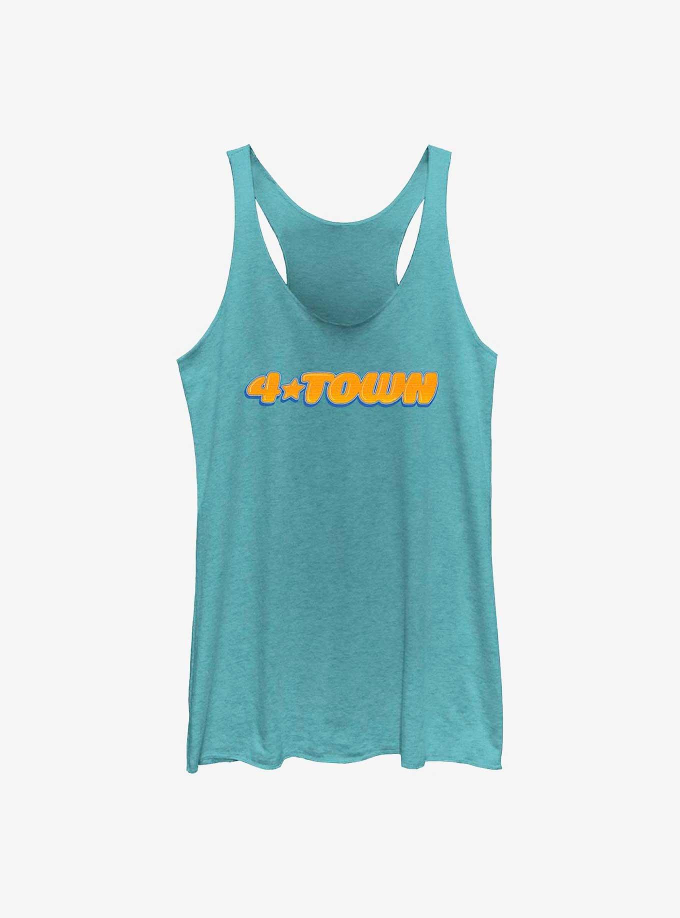 Disney Pixar Turning Red 4Town Logo Womens Tank Top, TAHI BLUE, hi-res
