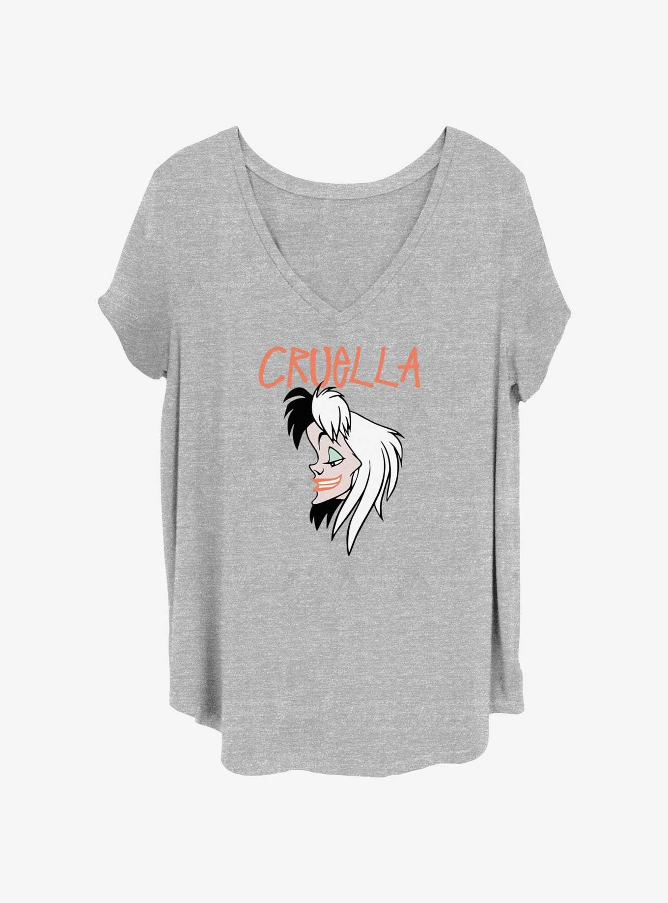 Disney 101 Dalmatians Cruella Womens T-Shirt Plus Size 