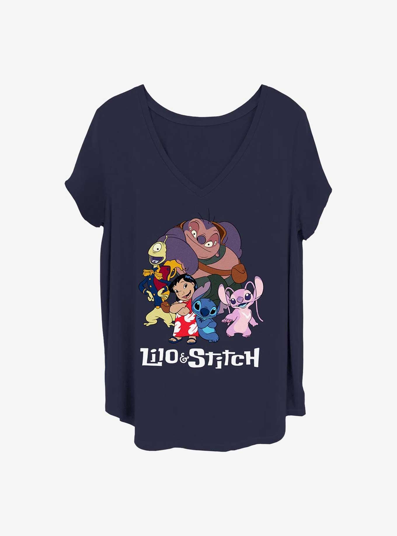 Disney Lilo & Stitch Family Photo Womens T-Shirt Plus Size, , hi-res