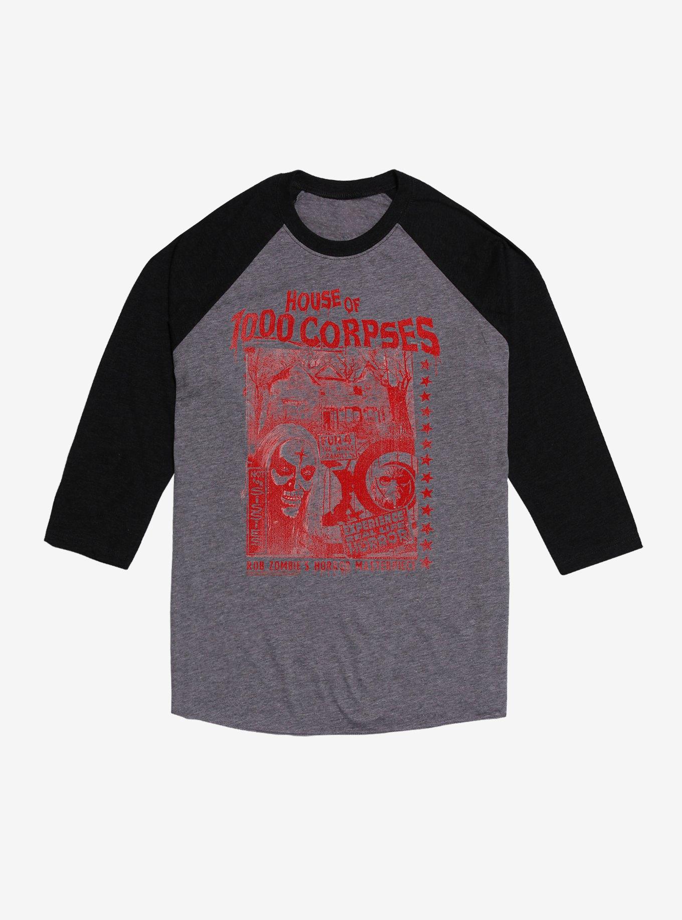 House Of 1000 Corpses Horror Masterpiece Raglan T-Shirt, , hi-res