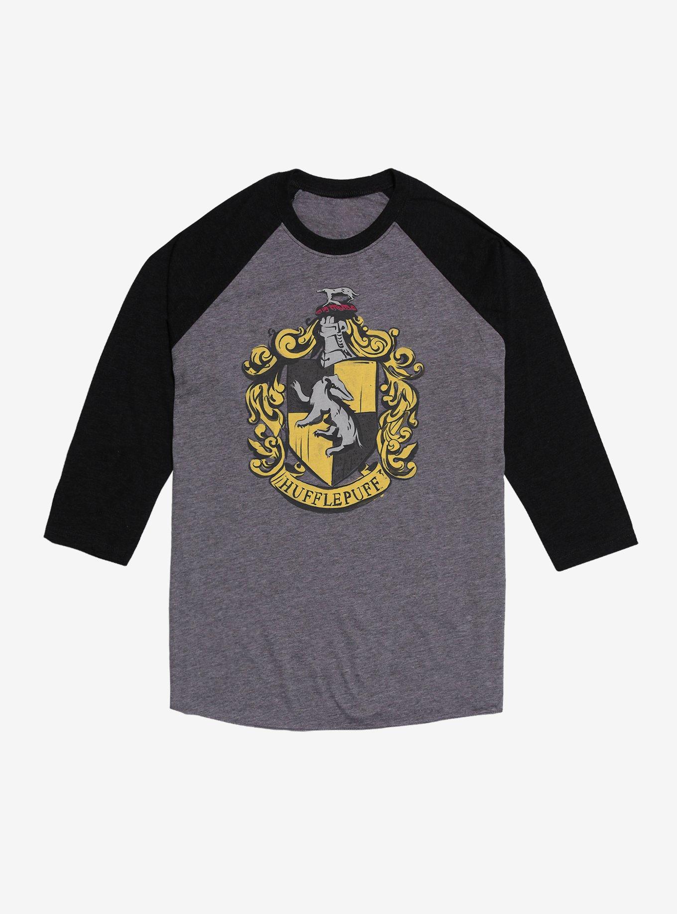 Harry Potter Hufflepuff Uniform Emblem Raglan T-Shirt